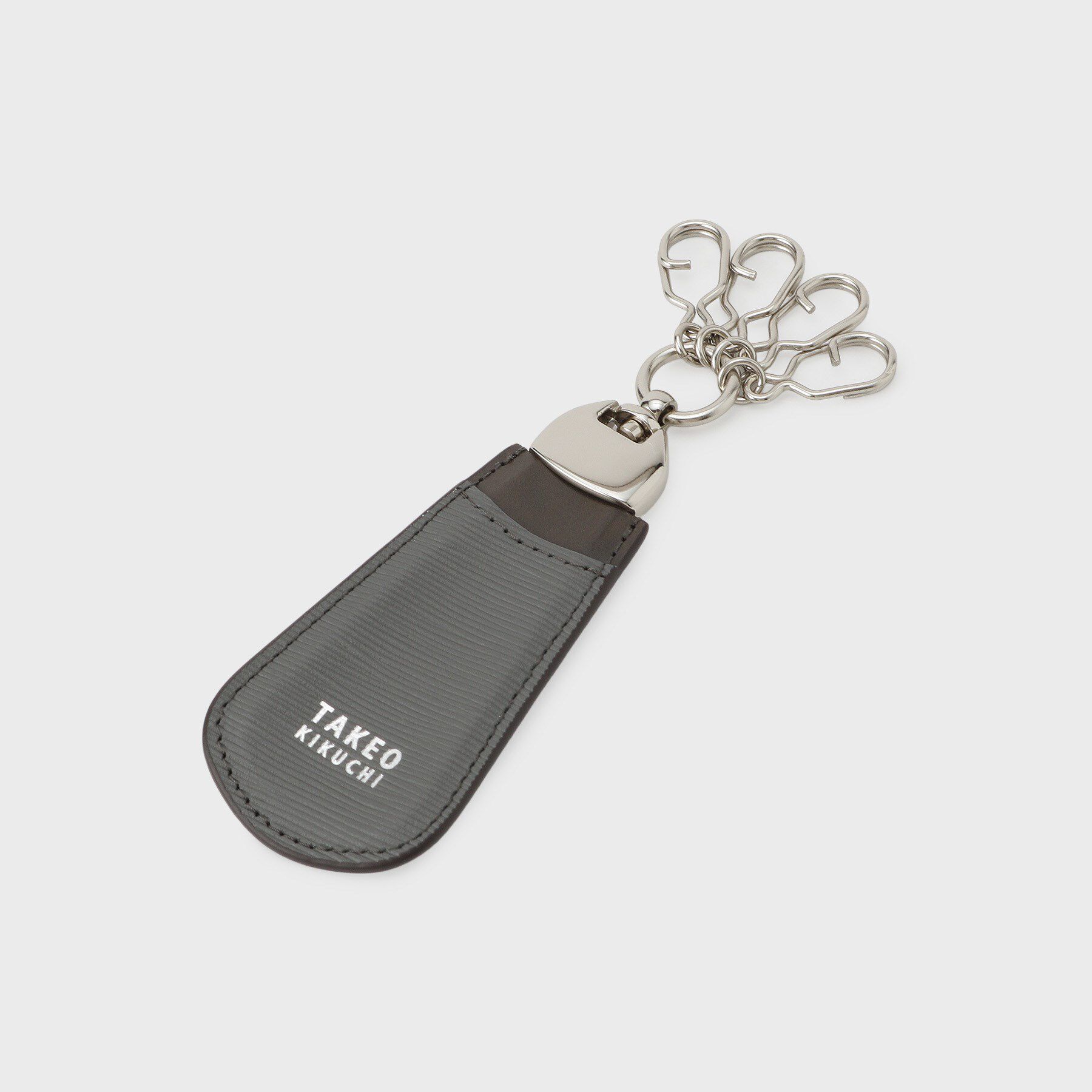 TAKEO KIKUCHI「【リップル】レザー巻きシューホーン＆4連キーホルダー」|キーケース|
