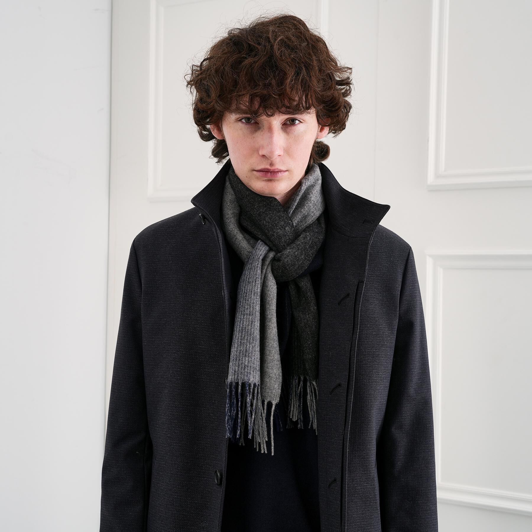 TAKEO KIKUCHI「【洗えるウールカシミヤ】グラデーションマフラー」|ストール|