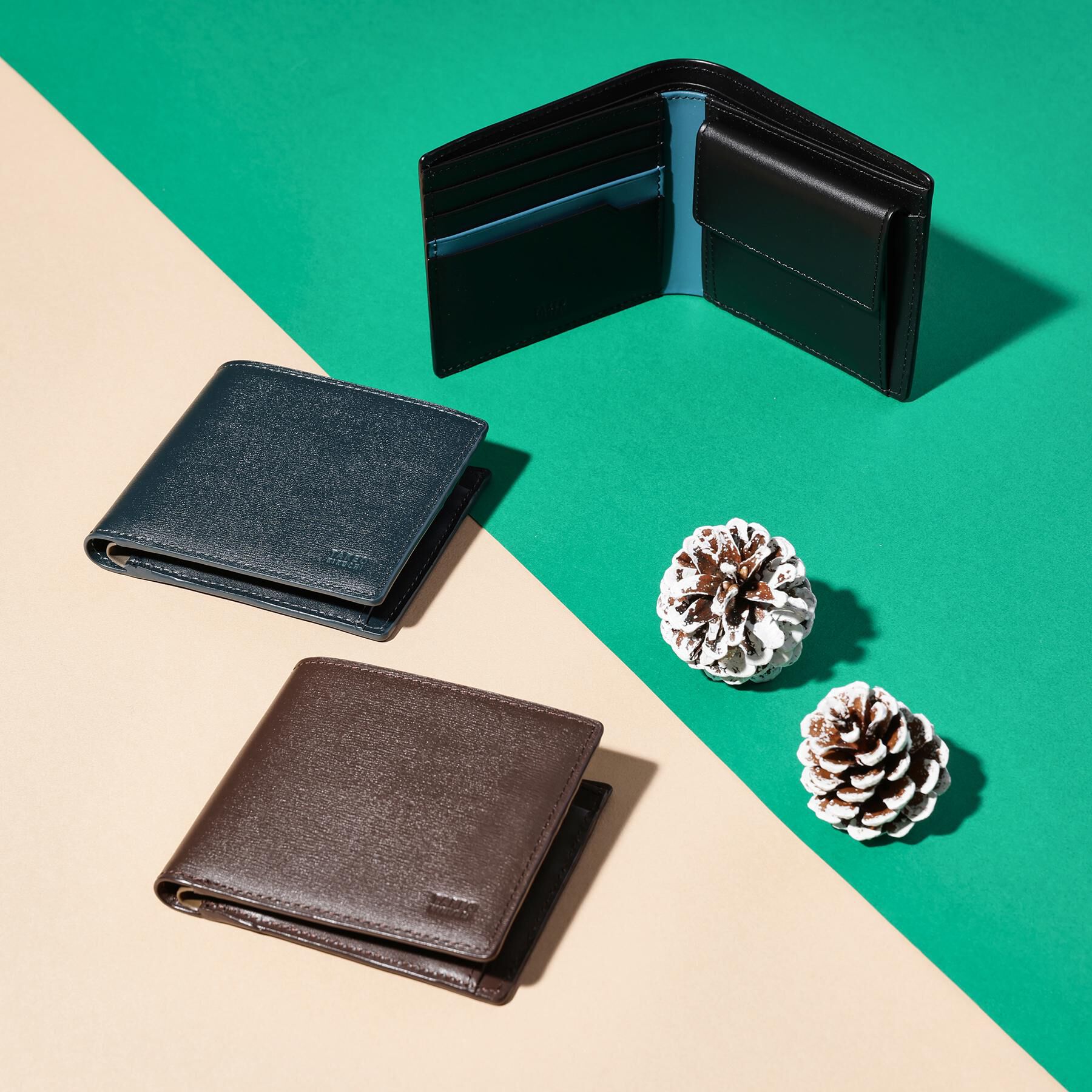 TAKEO KIKUCHI「【リップルグレイン】フォールドエッジ財布」|財布|