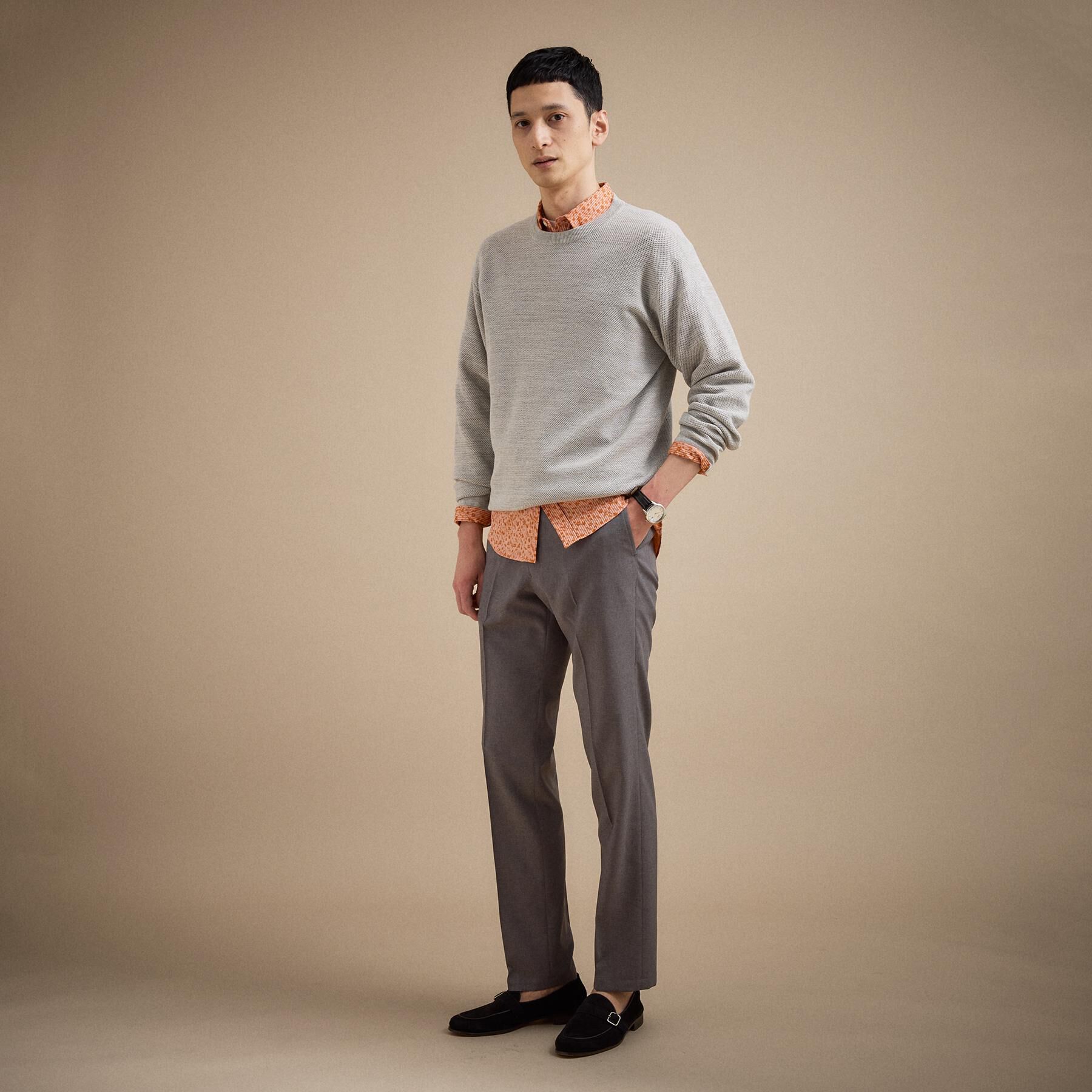 TAKEO KIKUCHI「【洗える】カラースプリングニット」|ニット・セーター|