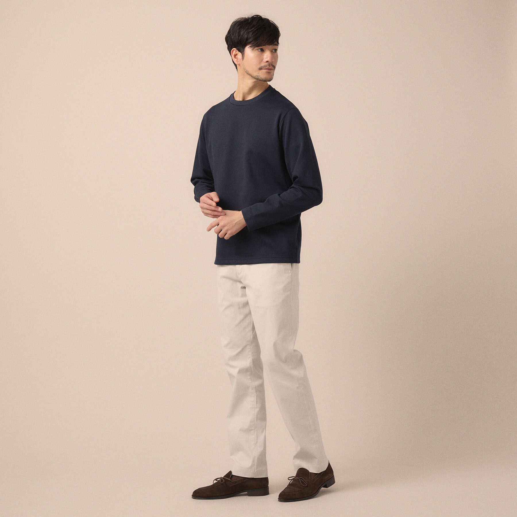 TAKEO KIKUCHI「【尾州ファブリック】ジャカードカットソー」|Tシャツ・カットソー|