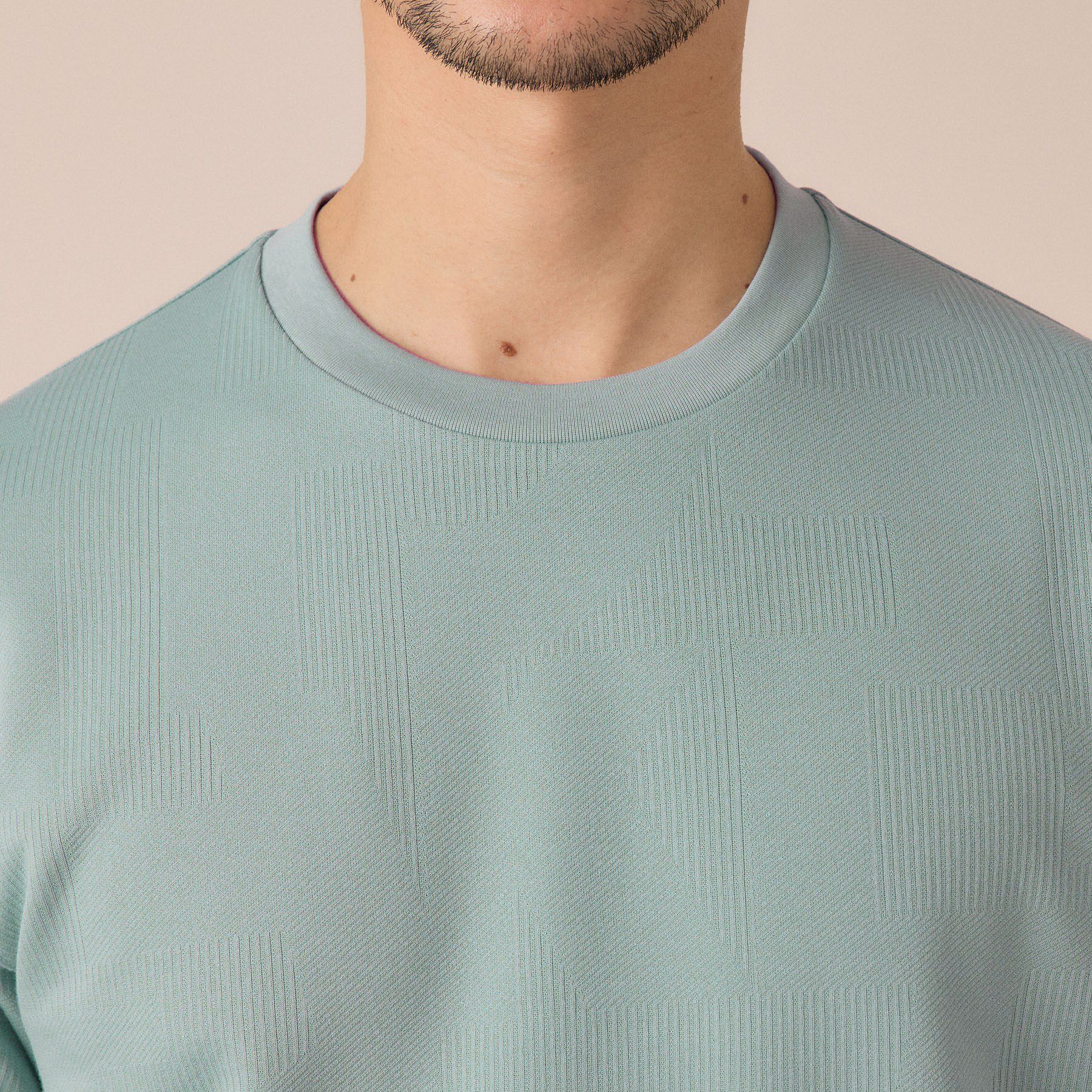 TAKEO KIKUCHI「【尾州ファブリック】ジャカードカットソー」|Tシャツ・カットソー|