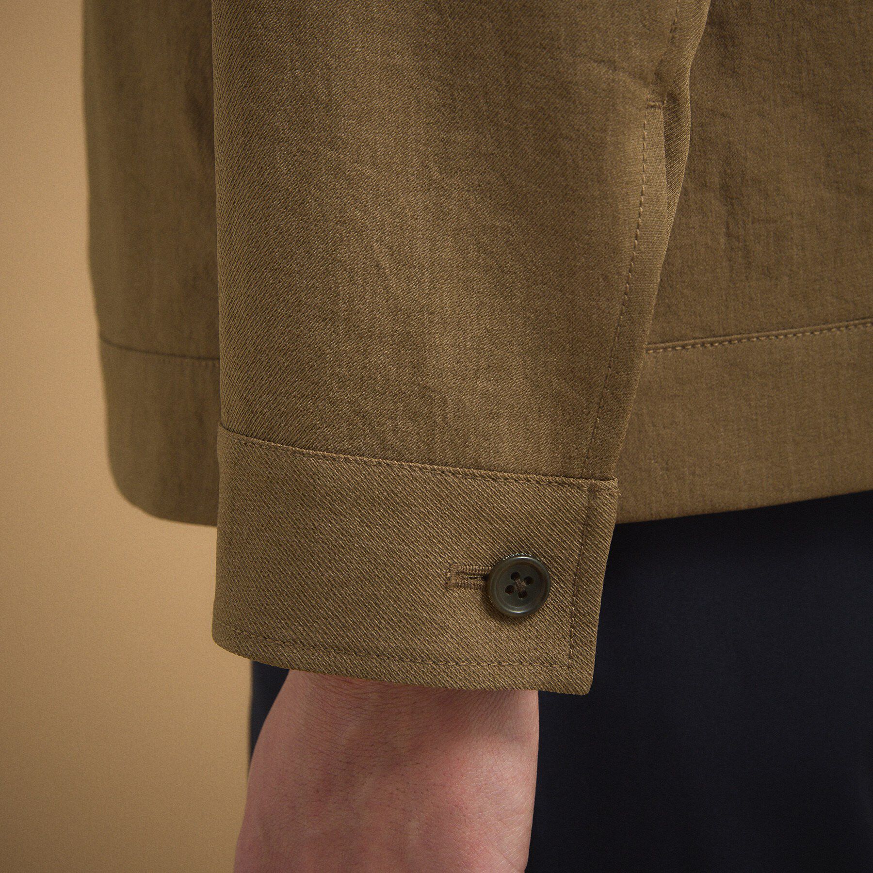 TAKEO KIKUCHI「リネンライクカルゼ リブブルゾン」|ブルゾン・スタジャン|