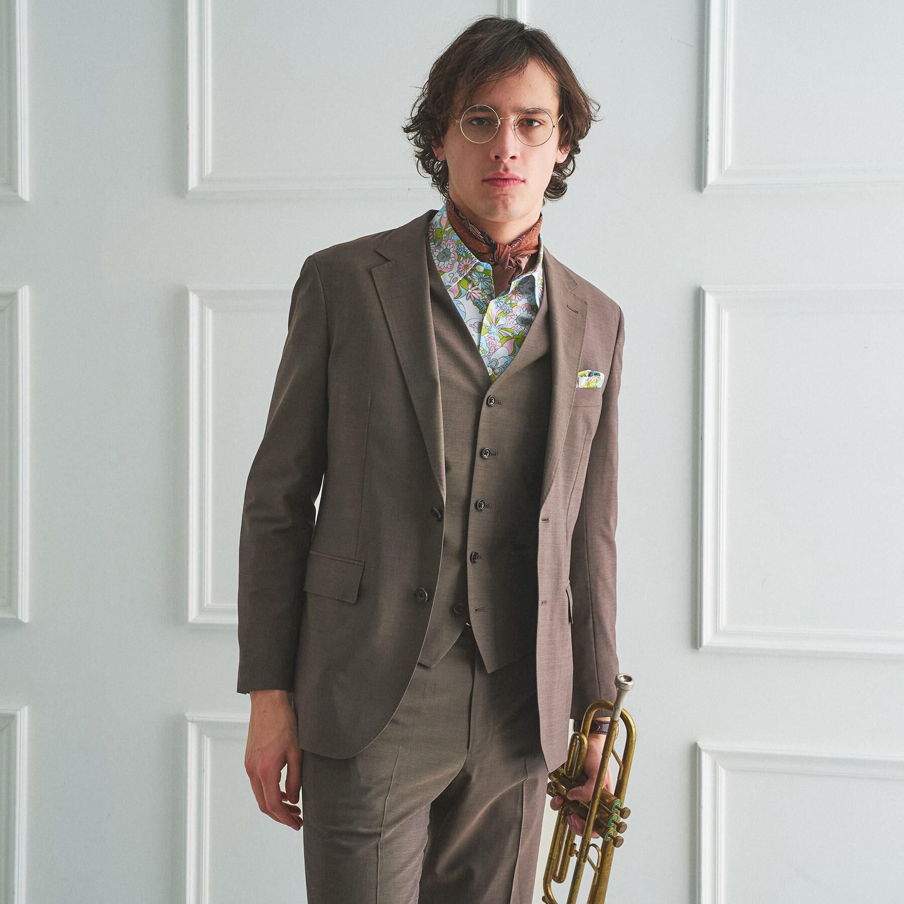 TAKEO KIKUCHI「【BOWLER HAT LABEL】TWトロピカルシャンブレー JAZZジャケット」|テーラードジャケット|