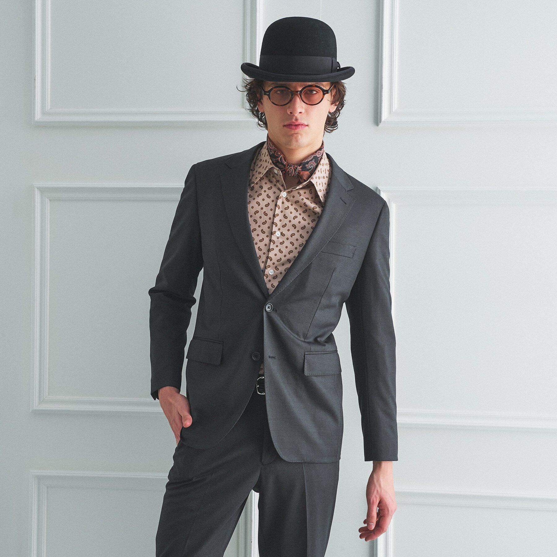 TAKEO KIKUCHI「【BOWLER HAT LABEL】ピンヘッドジャージ ジャケット」|テーラードジャケット|