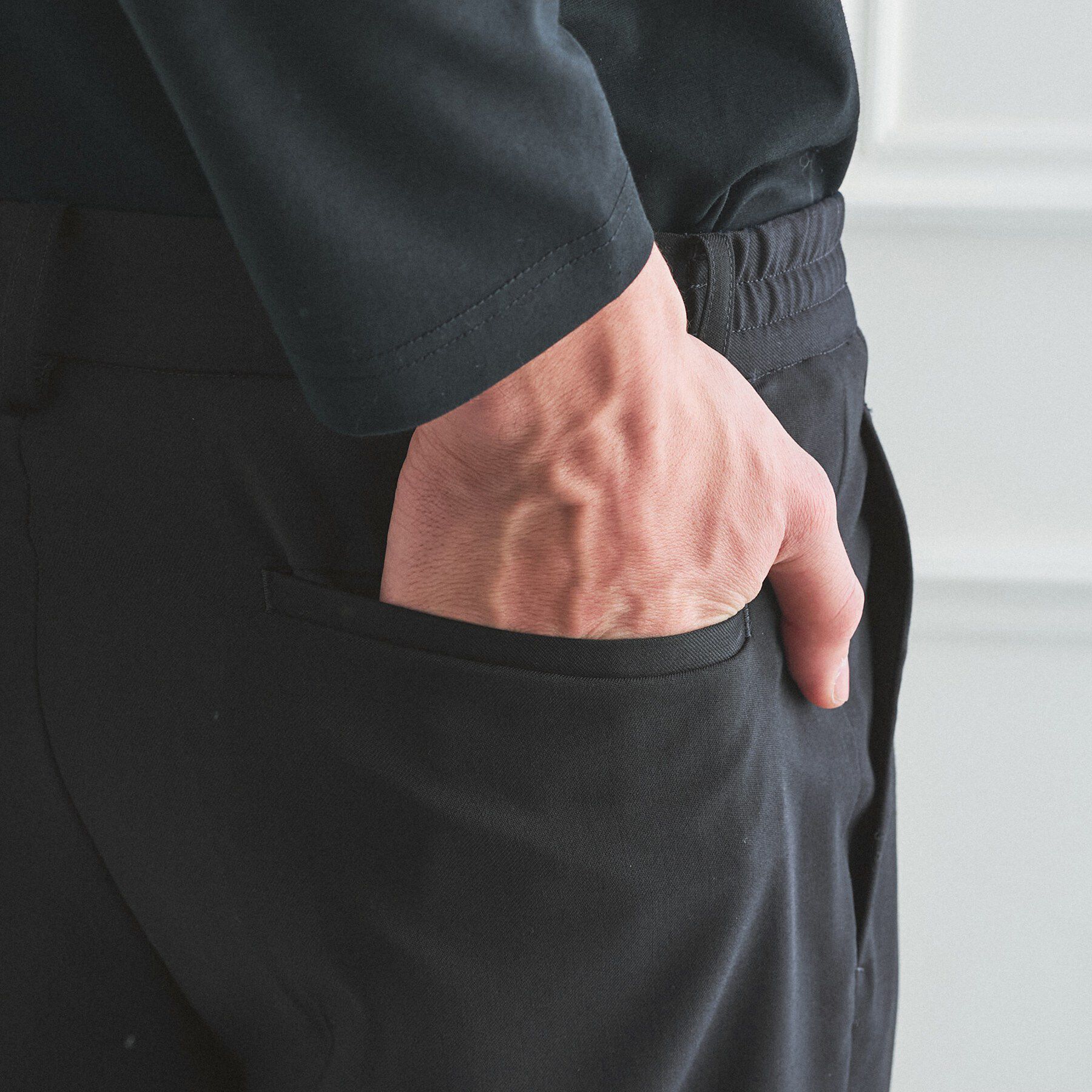 TAKEO KIKUCHI「【BOWLER HAT LABEL】TWギャバジン ワイドイージースラックス」|その他|