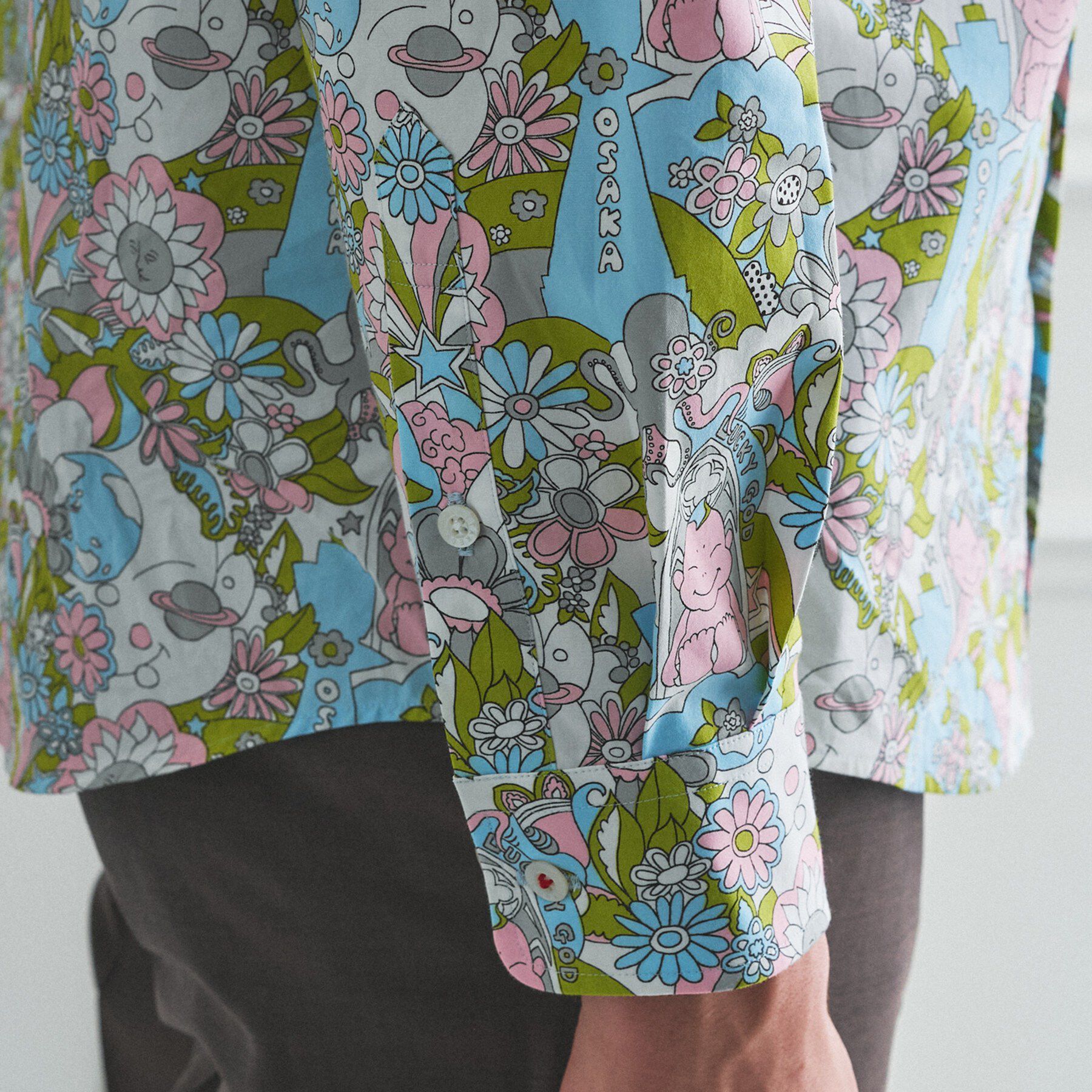 TAKEO KIKUCHI「【BOWLER HAT LABEL】ビリケンプリント 長袖シャツ」|シャツ・ブラウス|