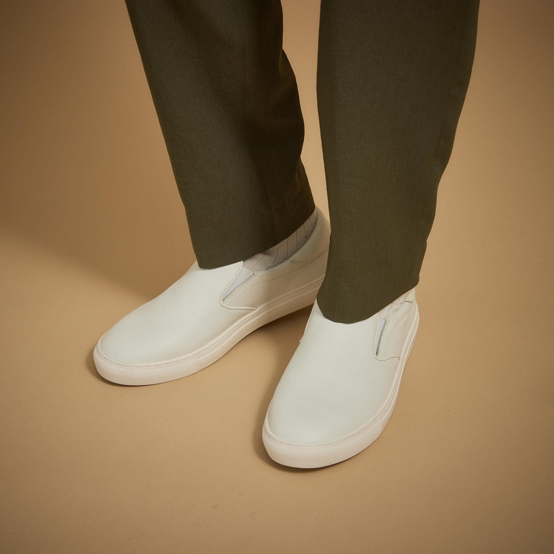 TAKEO KIKUCHI「レザースリッポンスニーカー」|スニーカー|