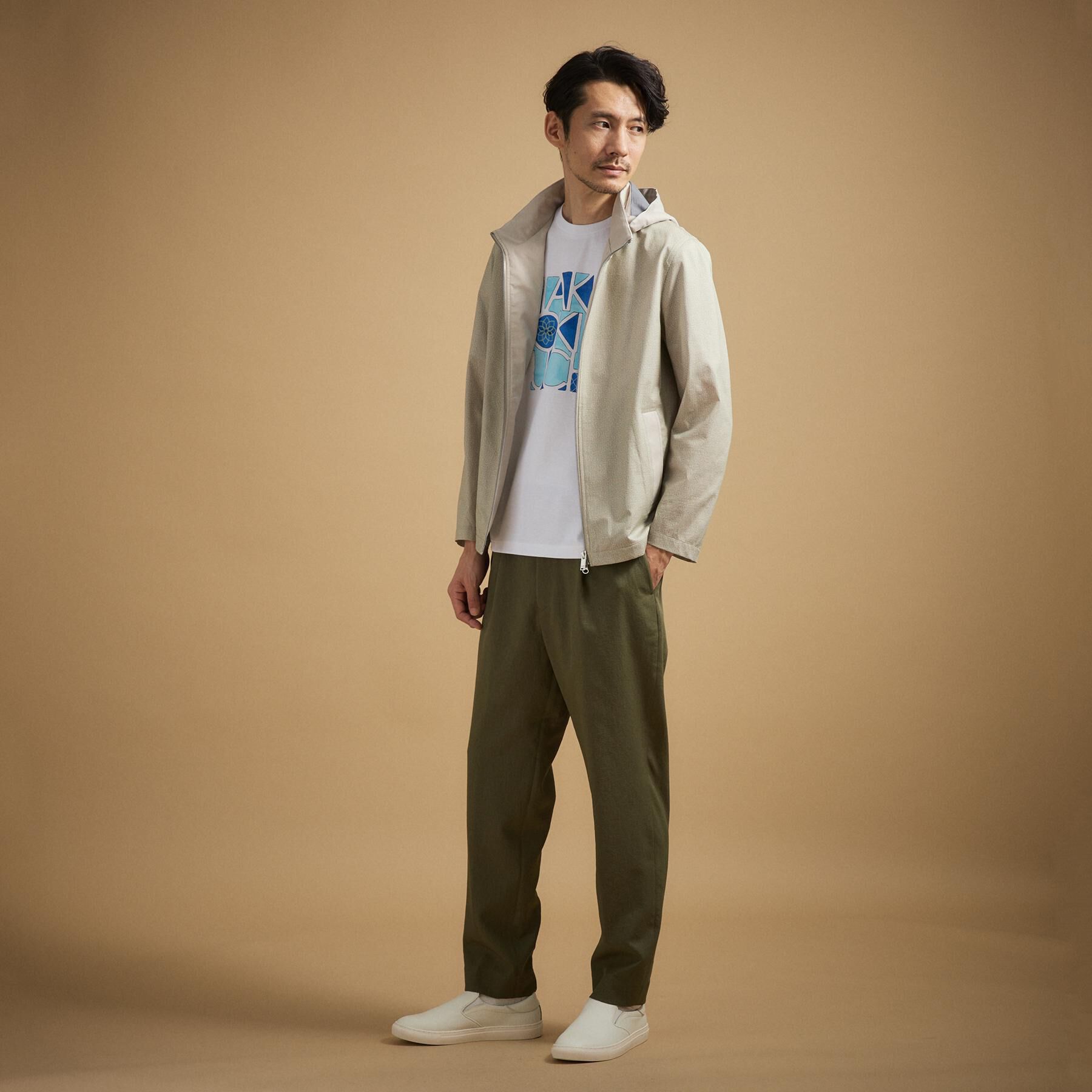 TAKEO KIKUCHI「レザースリッポンスニーカー」|スニーカー|