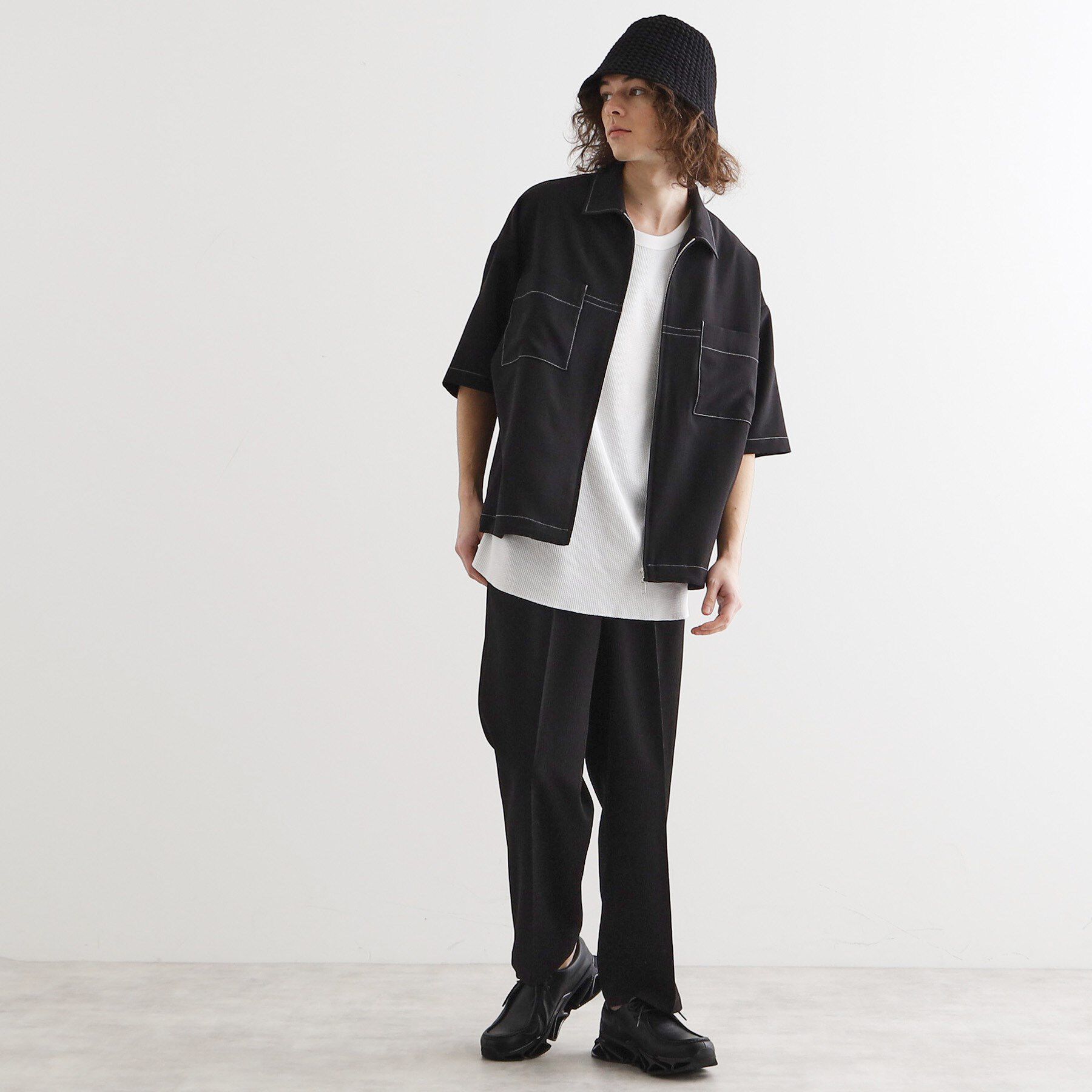 tk.TAKEO KIKUCHI「【セットアップ対応】テッククレープルーズテーパードパンツ」|その他|