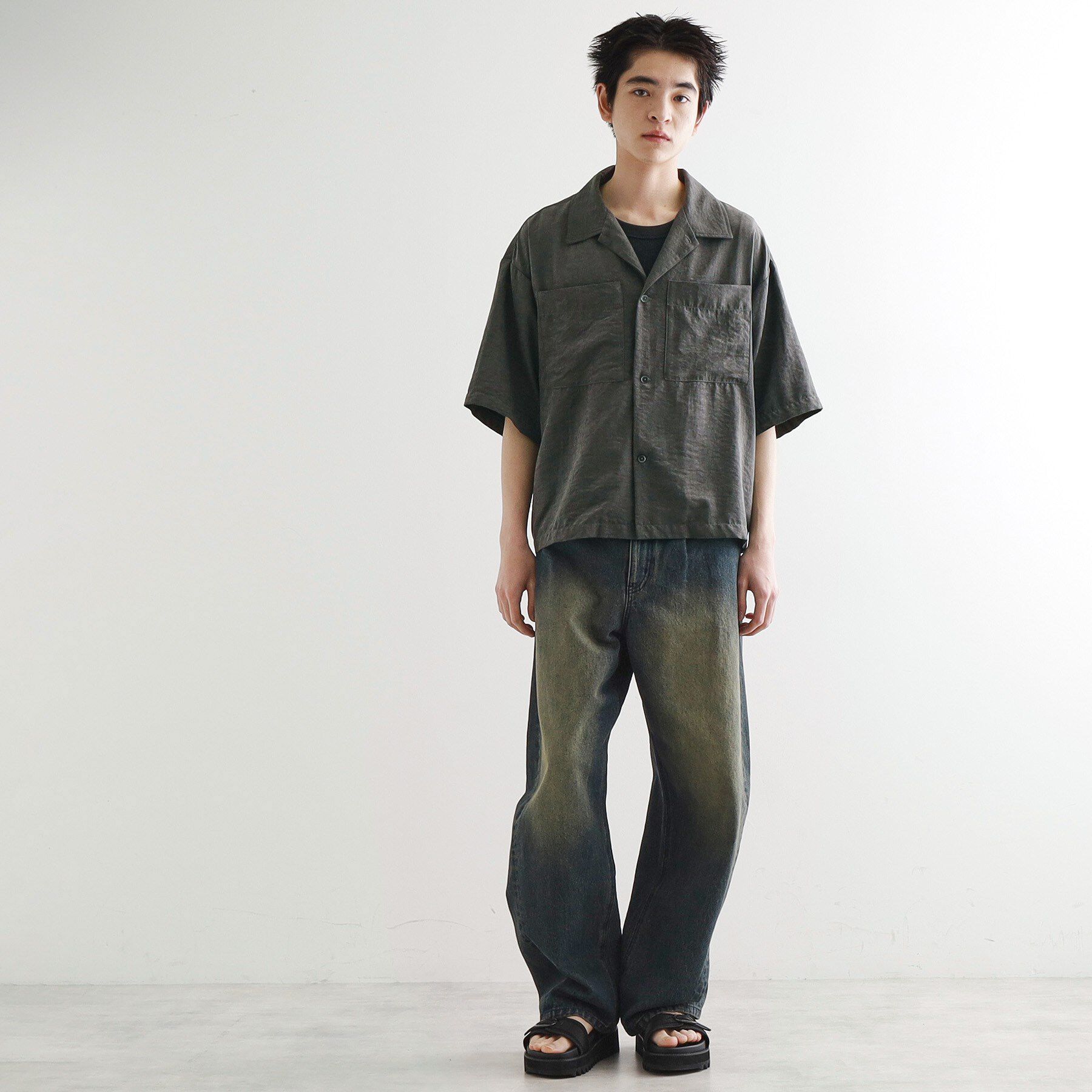 tk.TAKEO KIKUCHI「ヴィンテージライククロップドシャツ」|シャツ・ブラウス|