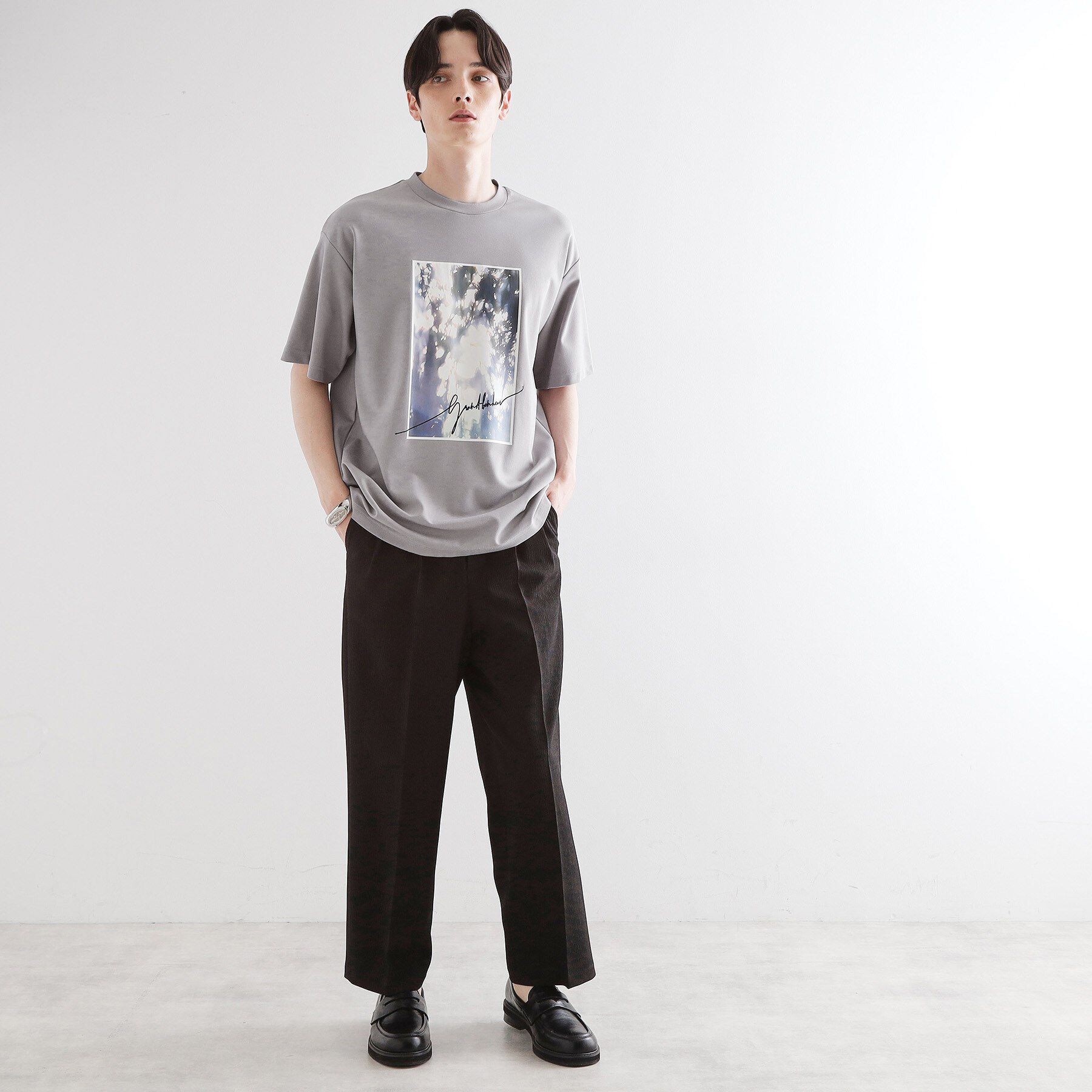 tk.TAKEO KIKUCHI「ハートグラフィックTシャツ」|Tシャツ・カットソー|