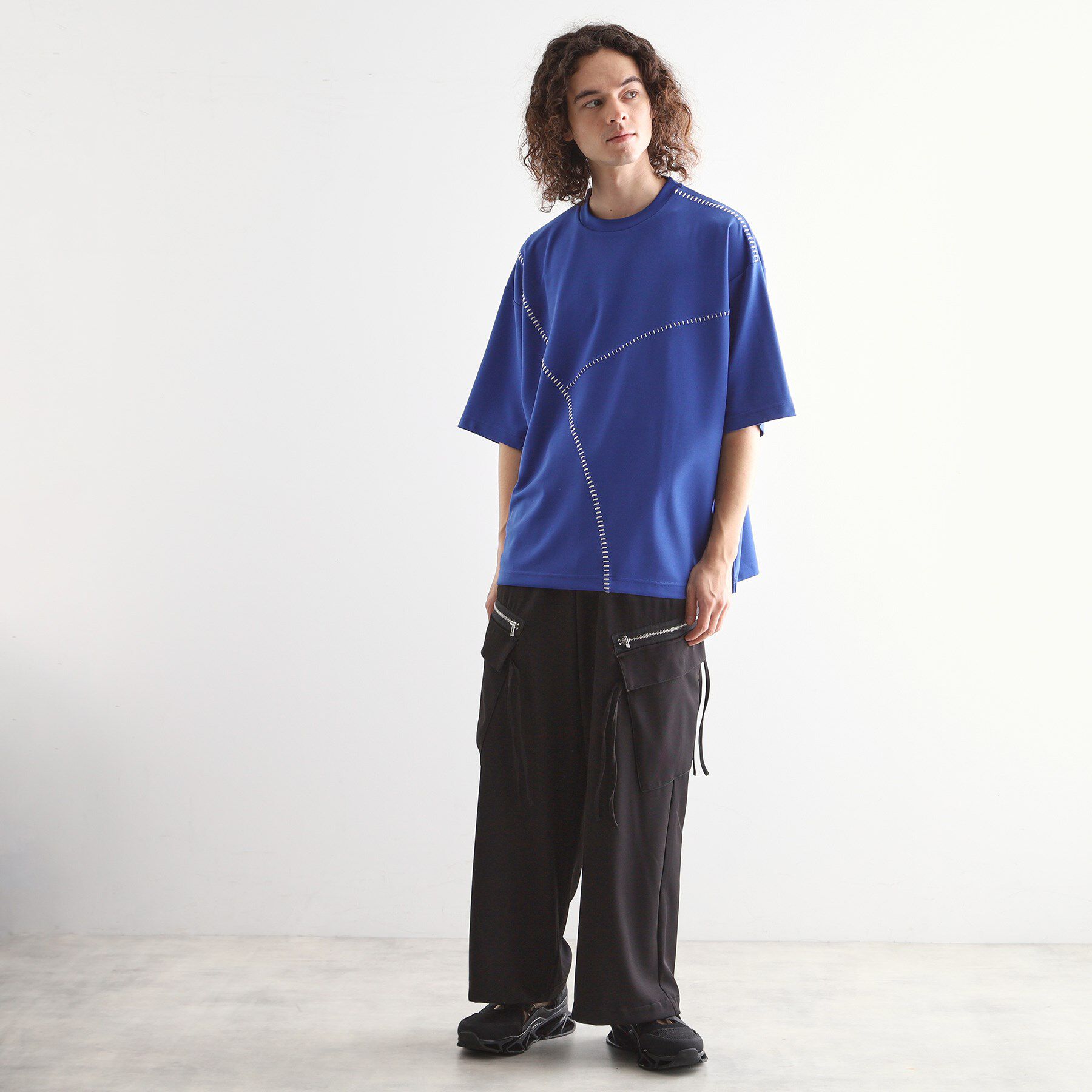 tk.TAKEO KIKUCHI「ハンドステッチスイッチカットソー」|Tシャツ・カットソー|