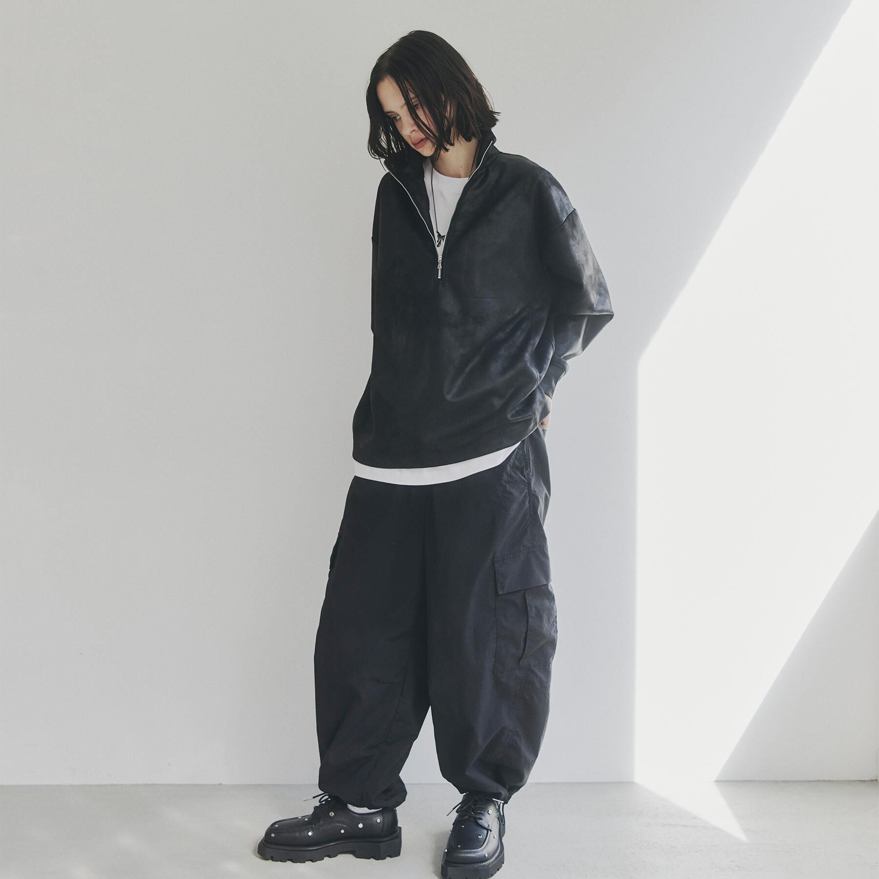 tk.TAKEO KIKUCHI「ヴィンテージライクプリント ハーフジッププルオーバー」|Tシャツ・カットソー|