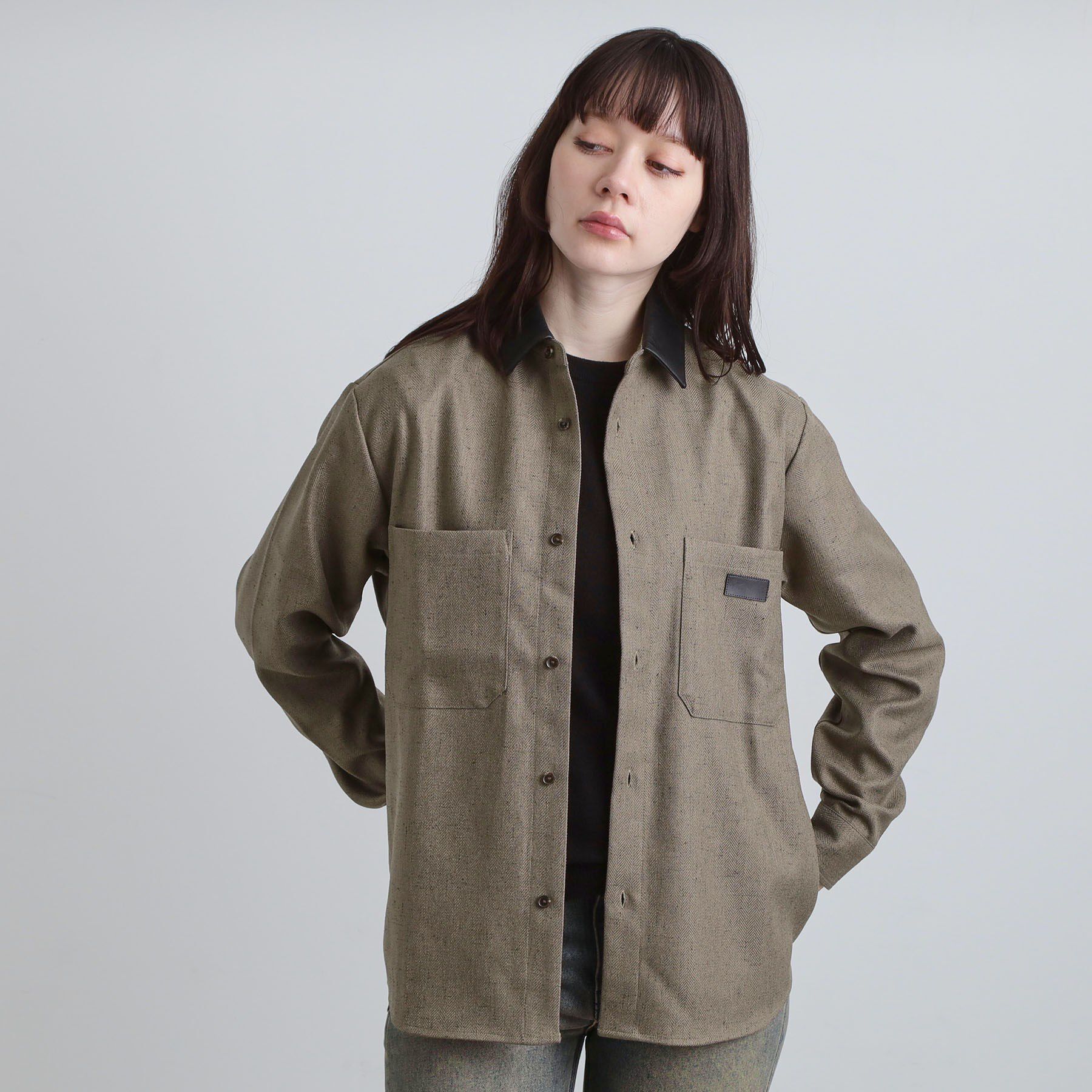 tk.TAKEO KIKUCHI「ヘリンボーンワーカーシャツ」|シャツ・ブラウス|