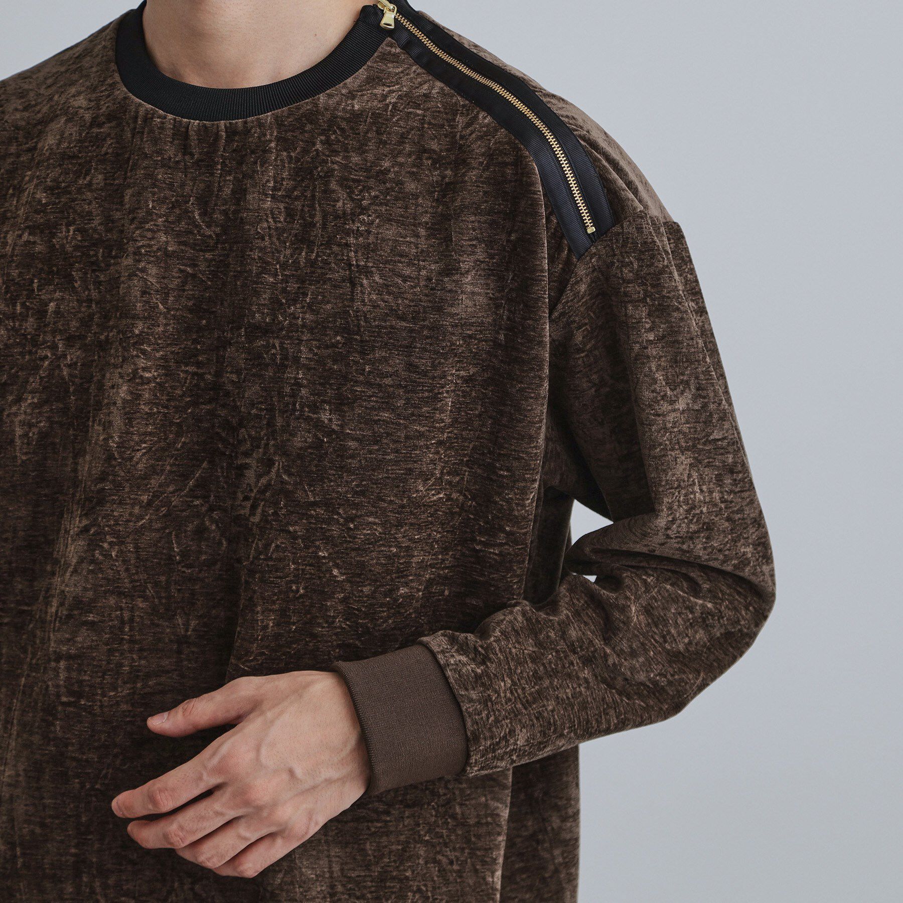 tk.TAKEO KIKUCHI「クラッシュベロアカットソー」|Tシャツ・カットソー|