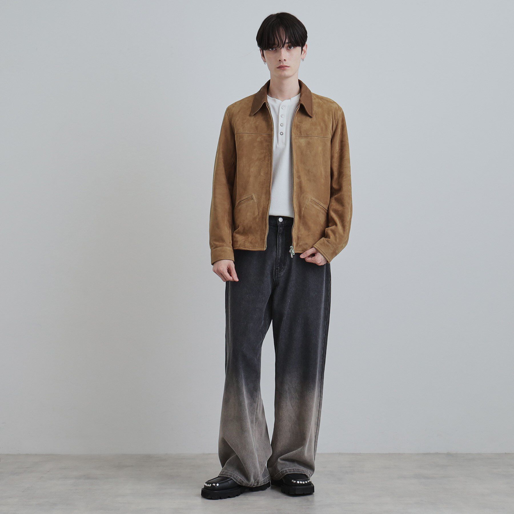 tk.TAKEO KIKUCHI「【本革】レザースポーツジャケット」|ブルゾン・スタジャン|