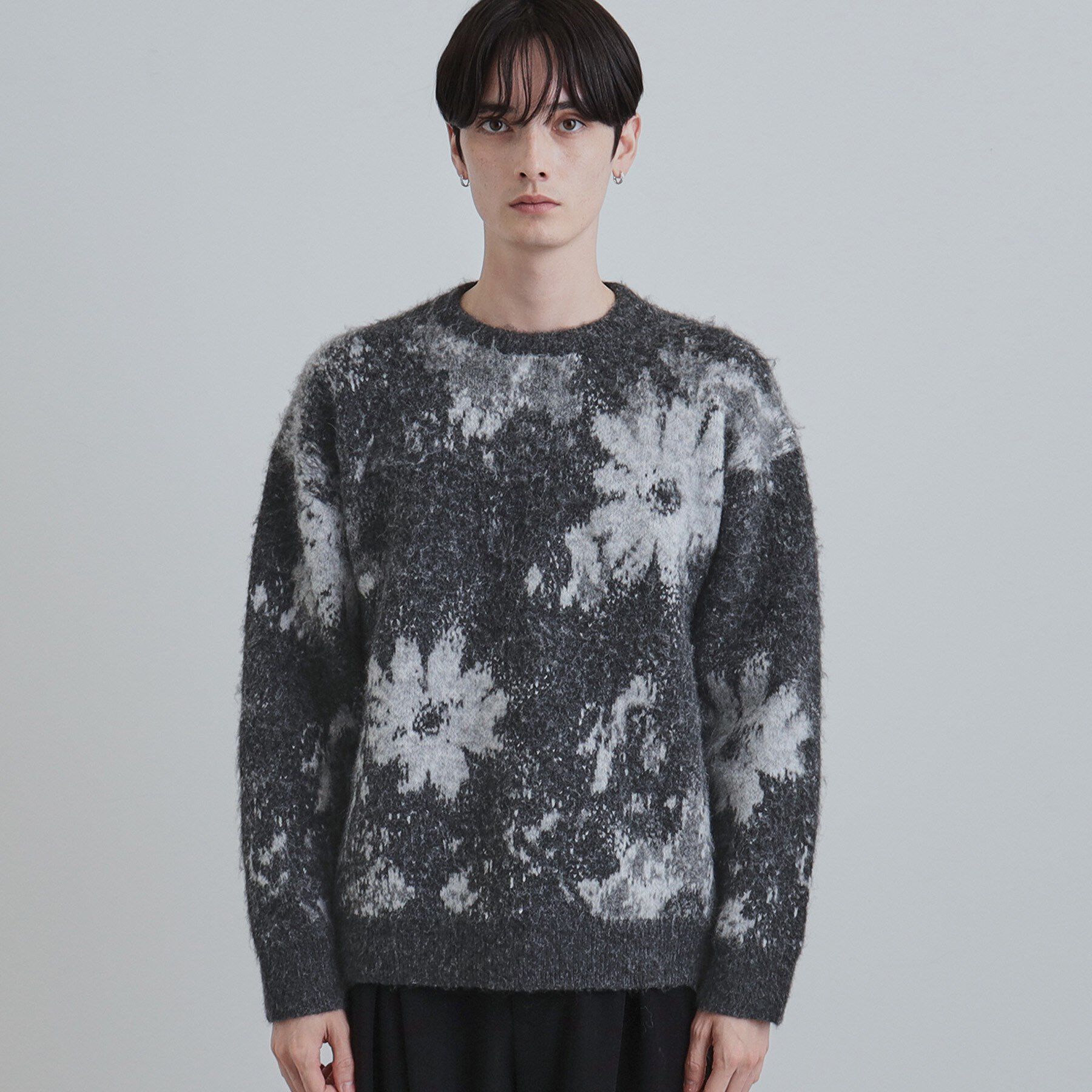 tk.TAKEO KIKUCHI「アブストフラワーシャギーニットプルオーバー」|ニット・セーター|