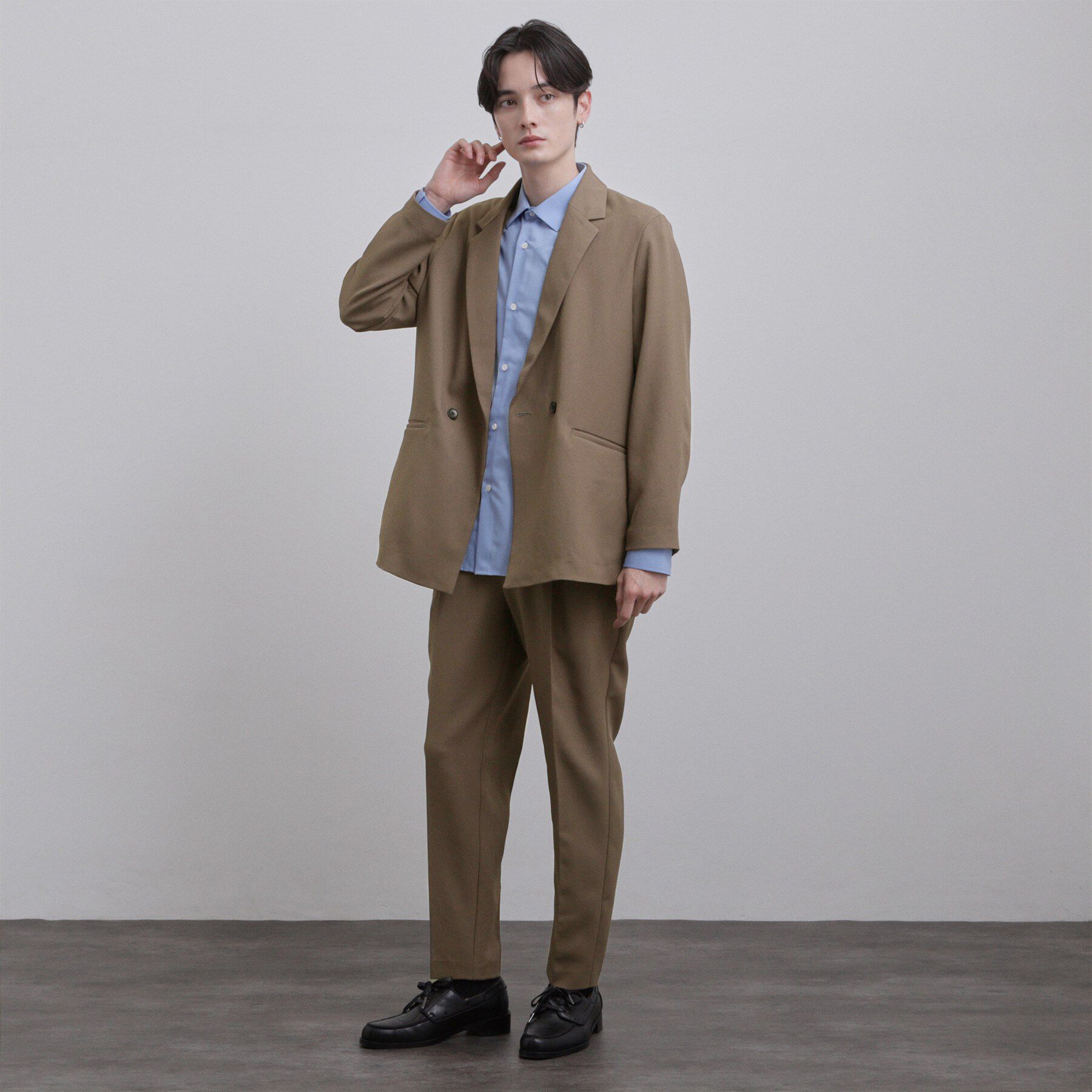 tk.TAKEO KIKUCHI「【セットアップ2点セット】オーバーサイズダブルセットアップ/ONOFF兼用/イージーケア/マシーンウ」|スーツ|