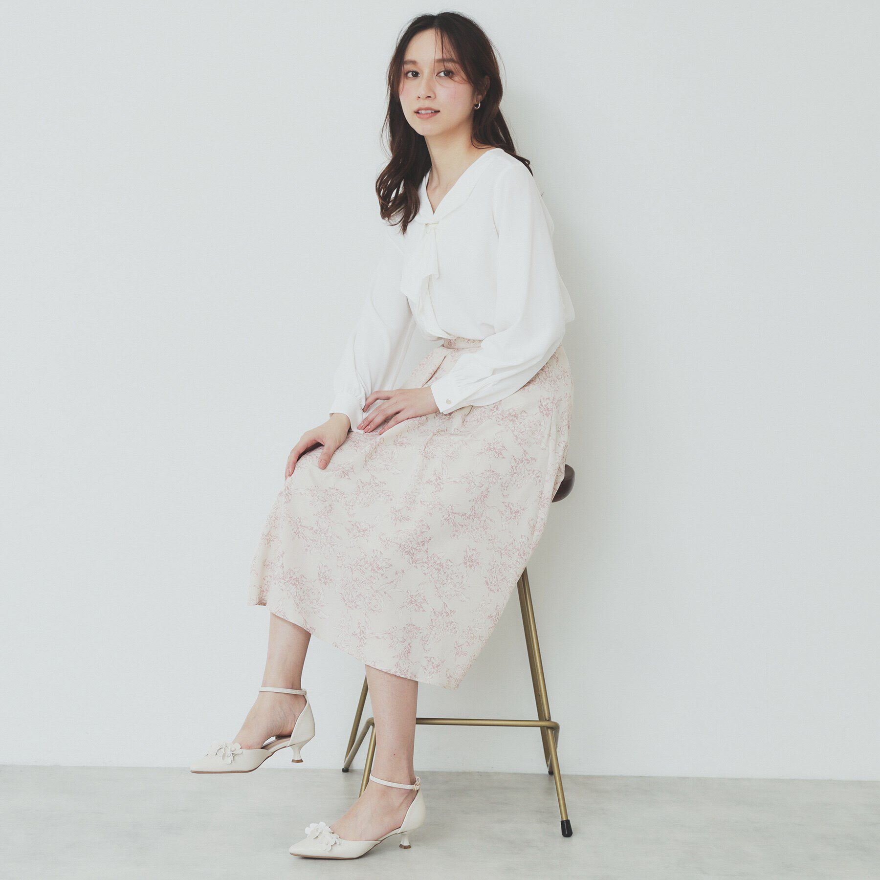 index「ストレッチラッフルボウタイブラウス【洗濯機洗い可/防シワ】」|シャツ・ブラウス|