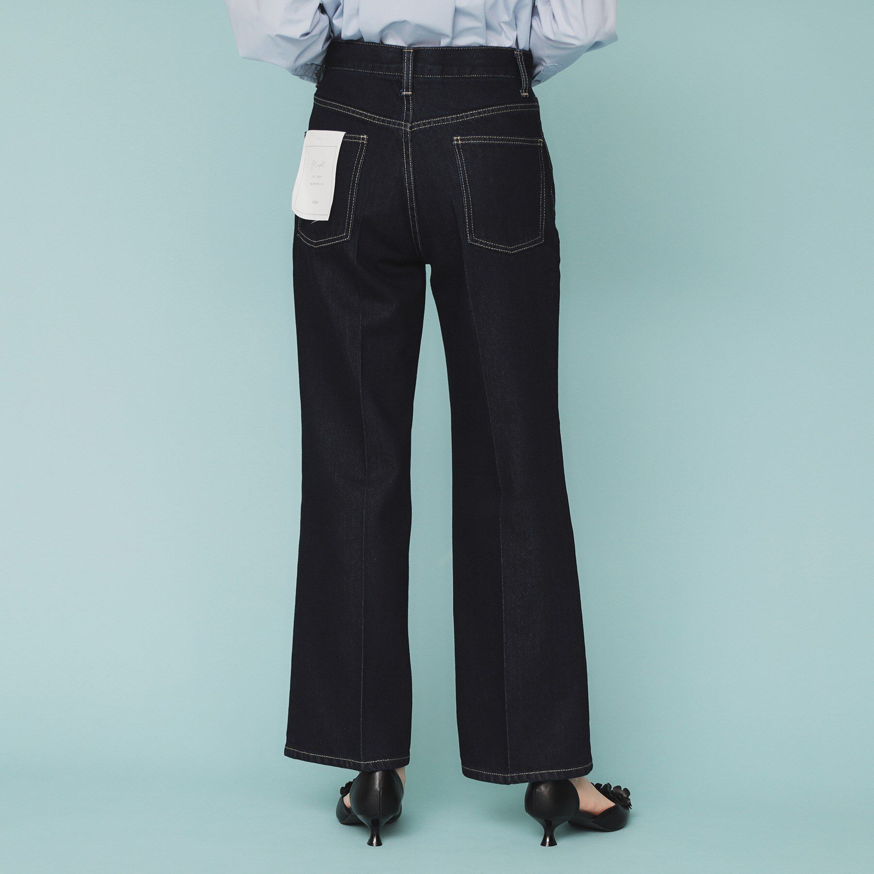 index「《丈が選べる》ストレートデニムパンツ【洗濯機洗い可】」|その他|
