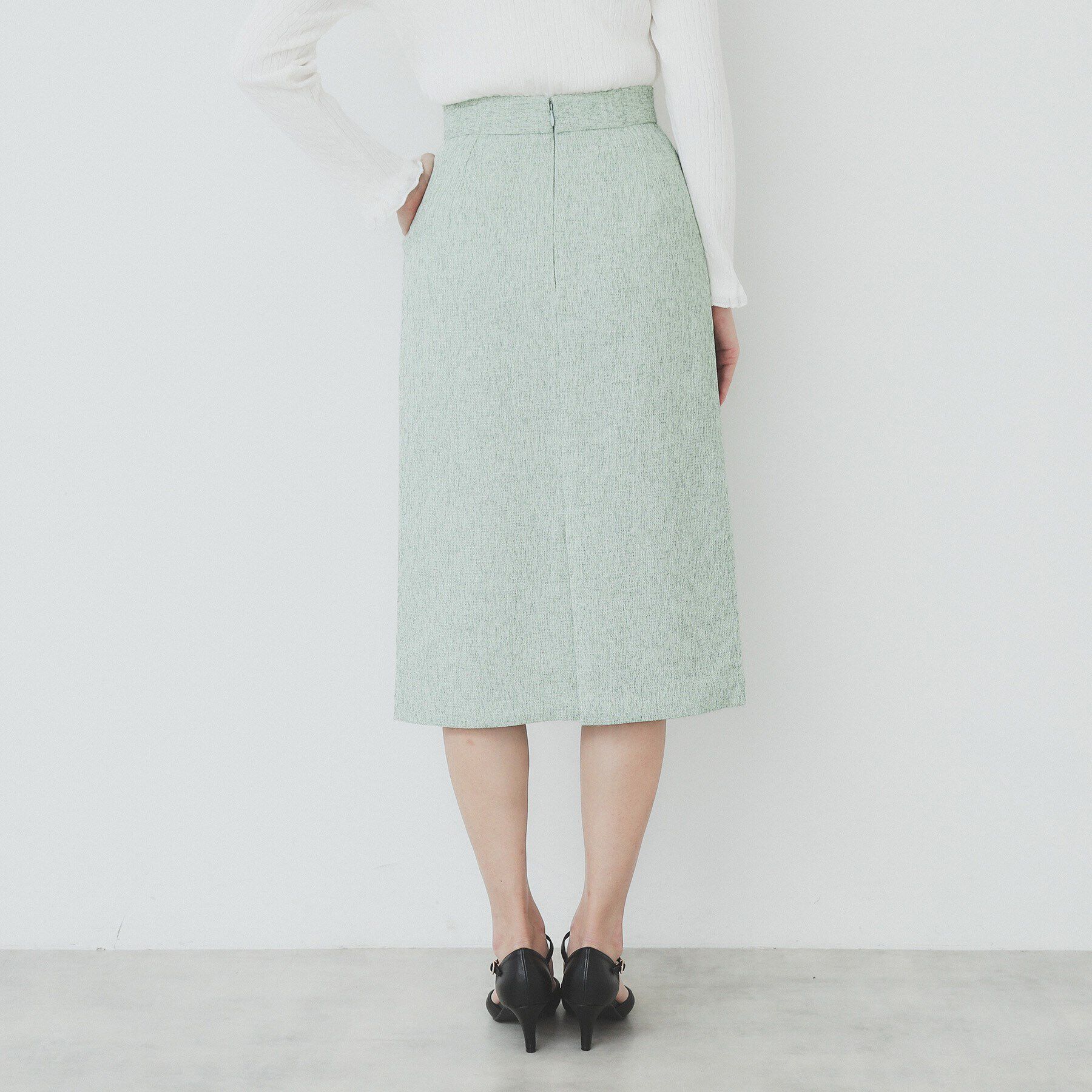 index「サマーツイードタイトスカート【洗濯機洗い可/イージーアイロン】」|スカート|