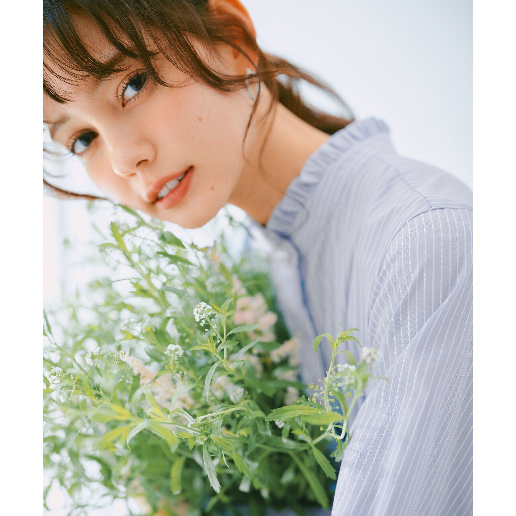 index「《6color》フリルバンドカラーペプラムブラウス【洗濯機洗い可/イージーアイロン/防シワ】」|シャツ・ブラウス|