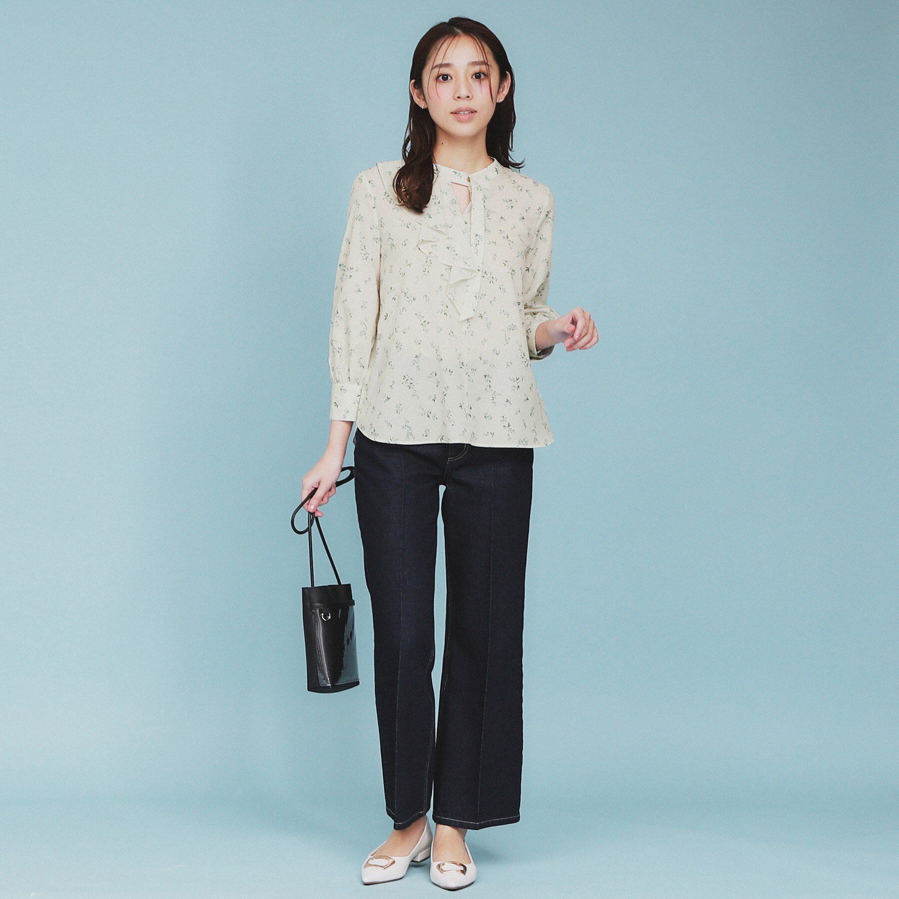 index「フラワーフリルボウタイブラウス【洗濯機洗い可】」|シャツ・ブラウス|