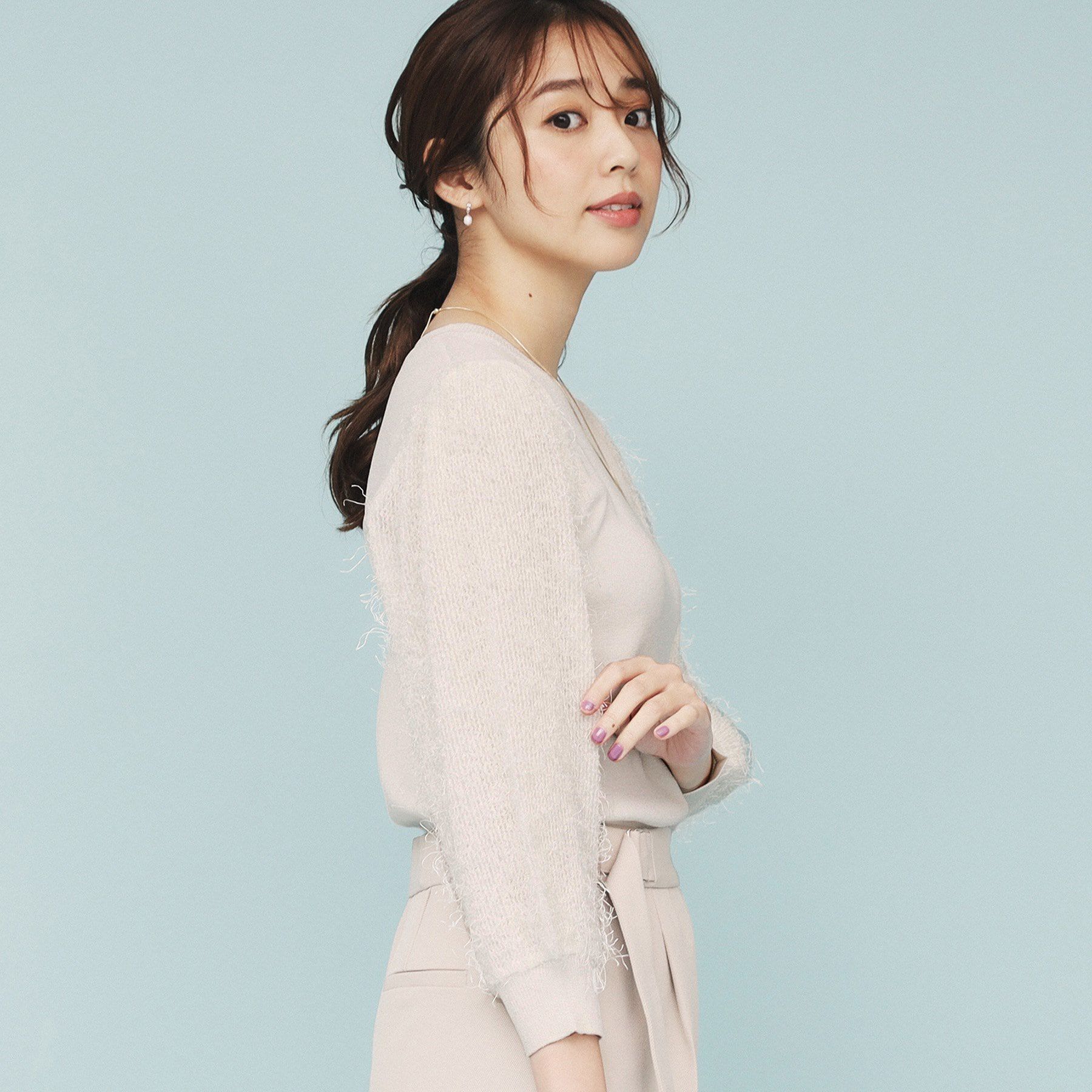 index「ドッキングシャギーニット【洗濯機洗い可】」|ニット・セーター|