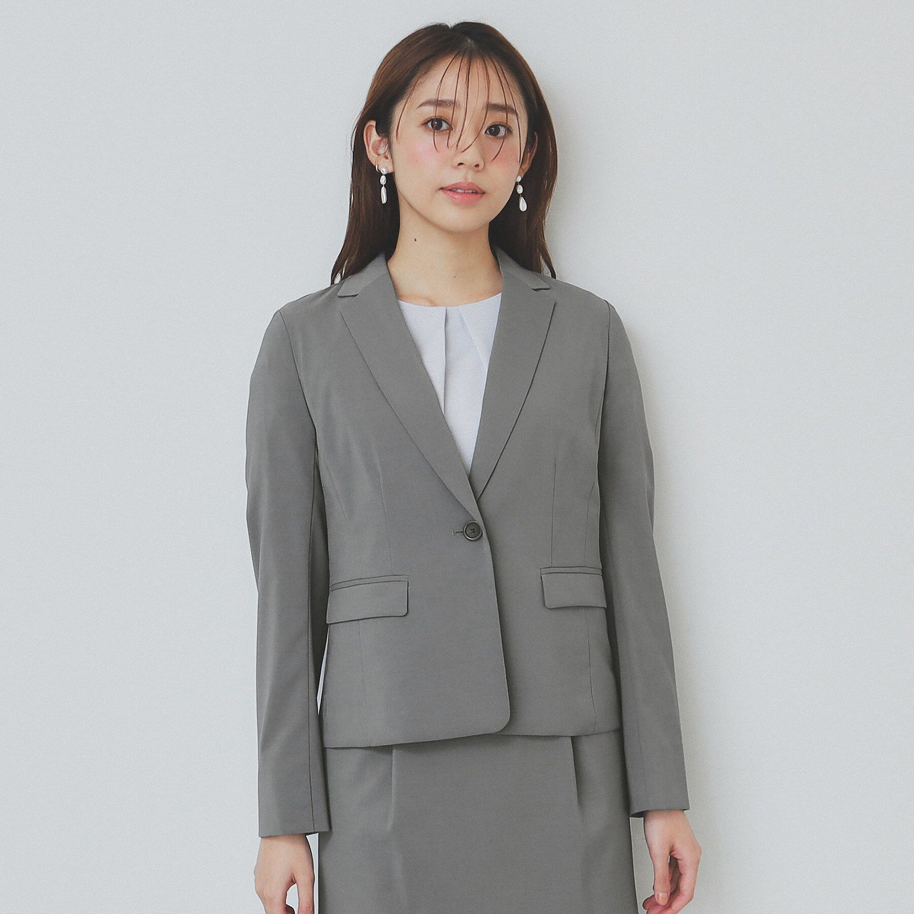 index「ストレッチテーラードジャケット/セットアップ対応【洗える/抗ピル/接触冷感】」|テーラードジャケット|