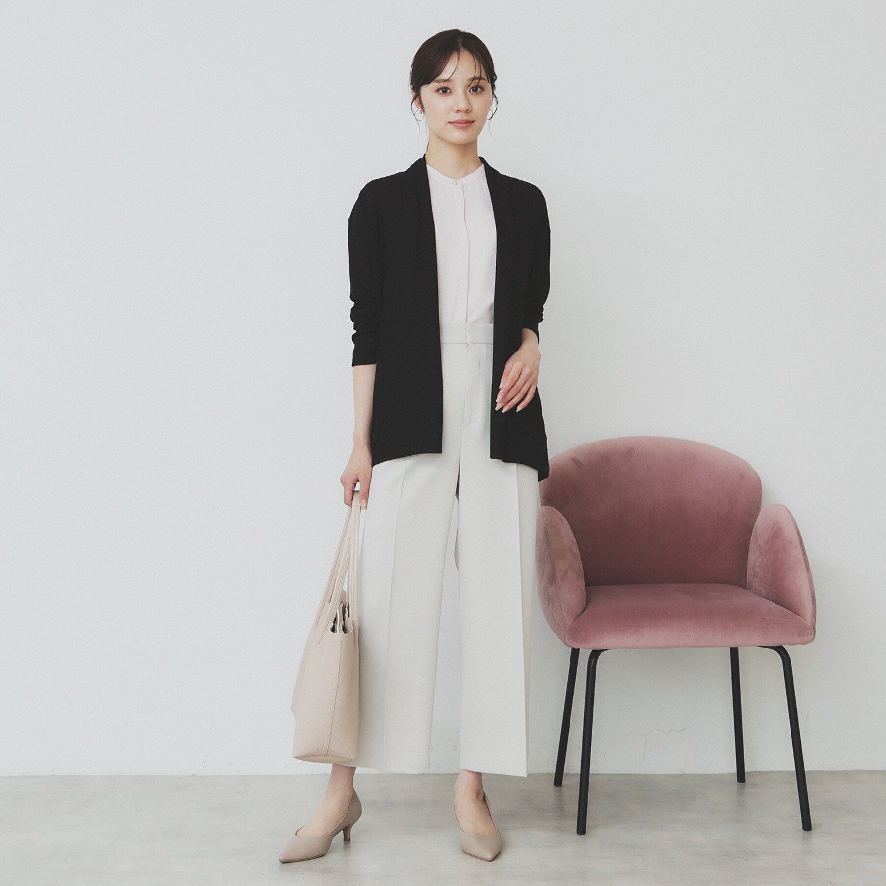 index「サイドビット付きストレッチワイドパンツ【洗濯機洗い可/吸水速乾/防シワ】」|その他|