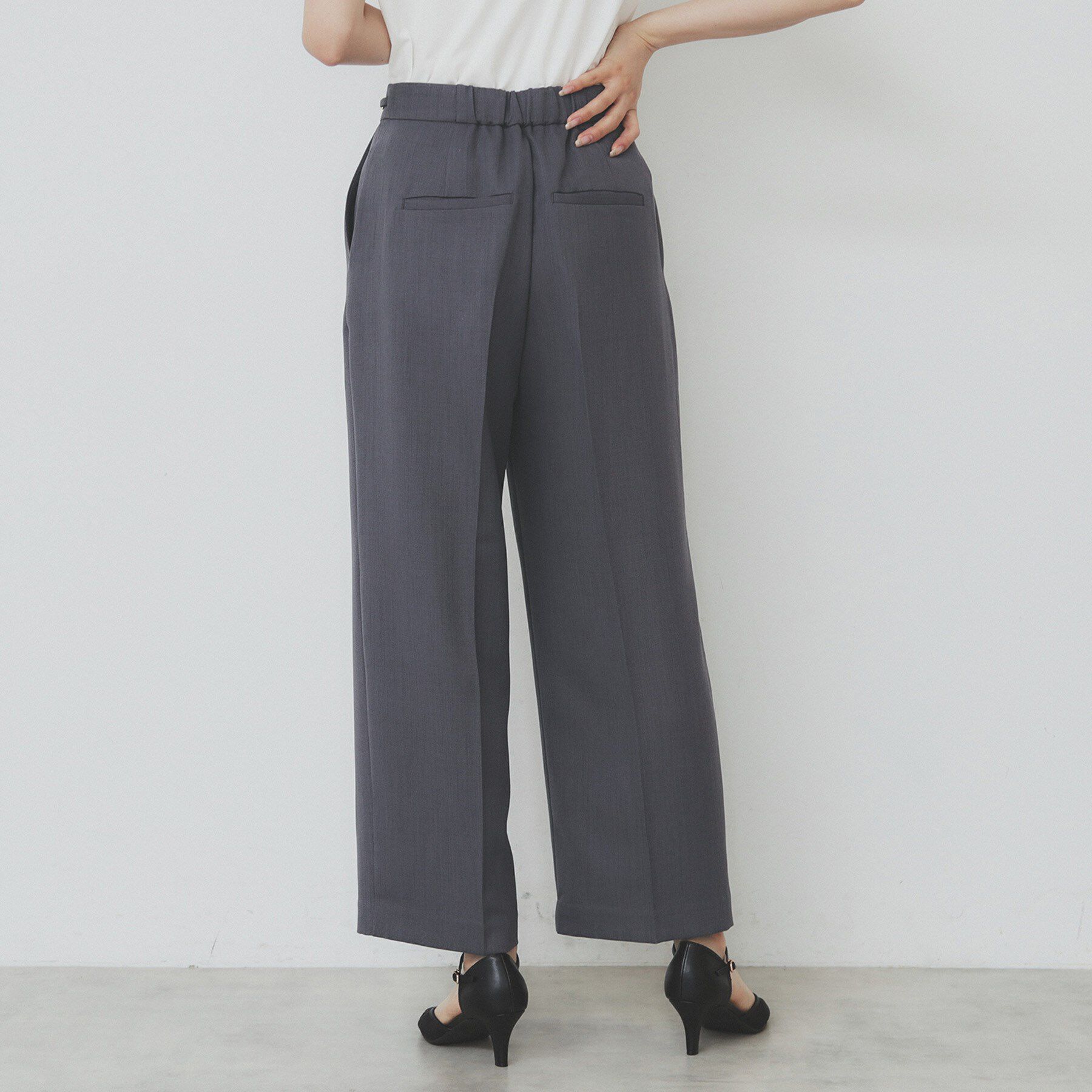 index「サイドビット付きストレッチワイドパンツ【洗濯機洗い可/吸水速乾/防シワ】」|その他|