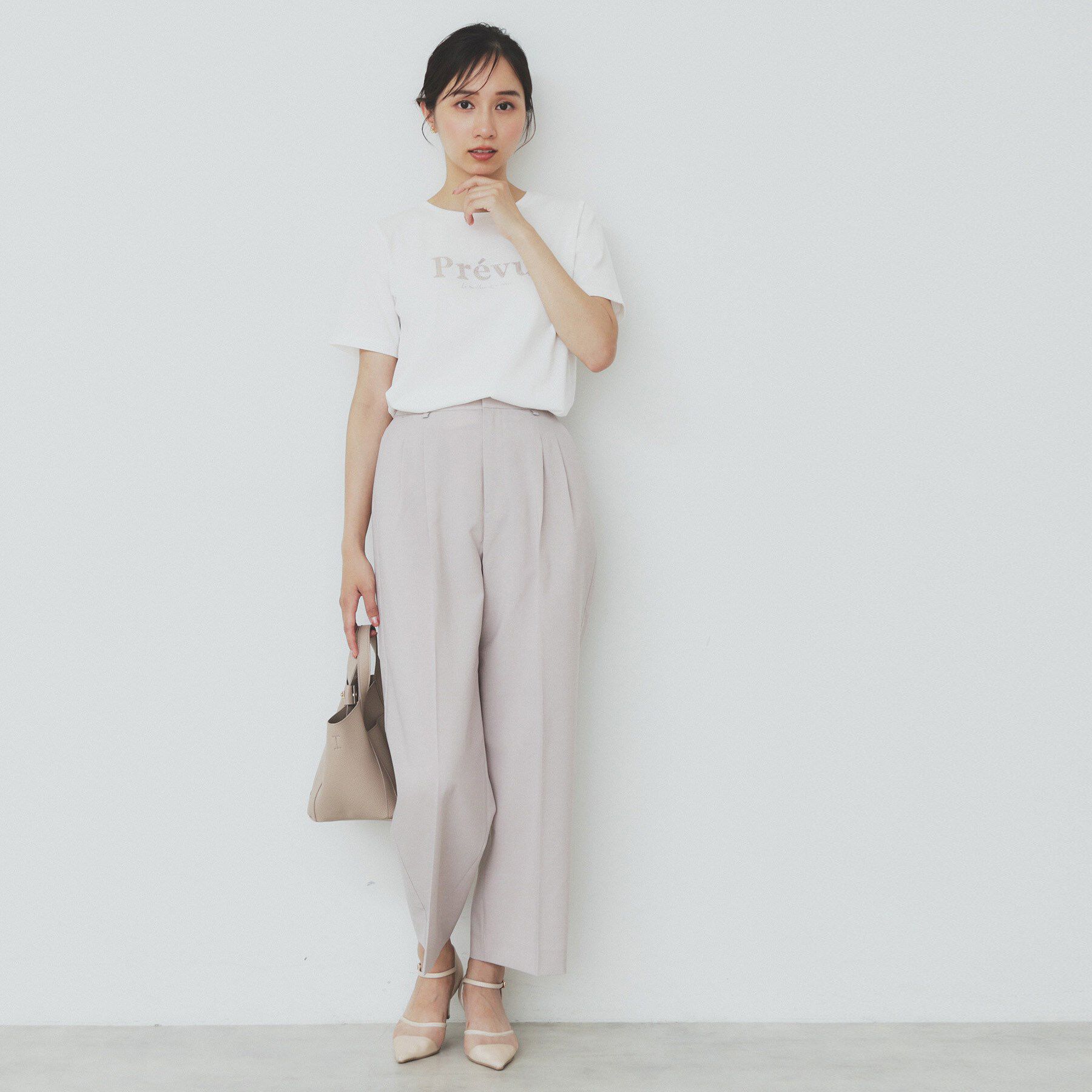 index「スパンコール刺繍ロゴTシャツ【洗濯機洗い可/接触冷感/UVケア】」|Tシャツ・カットソー|