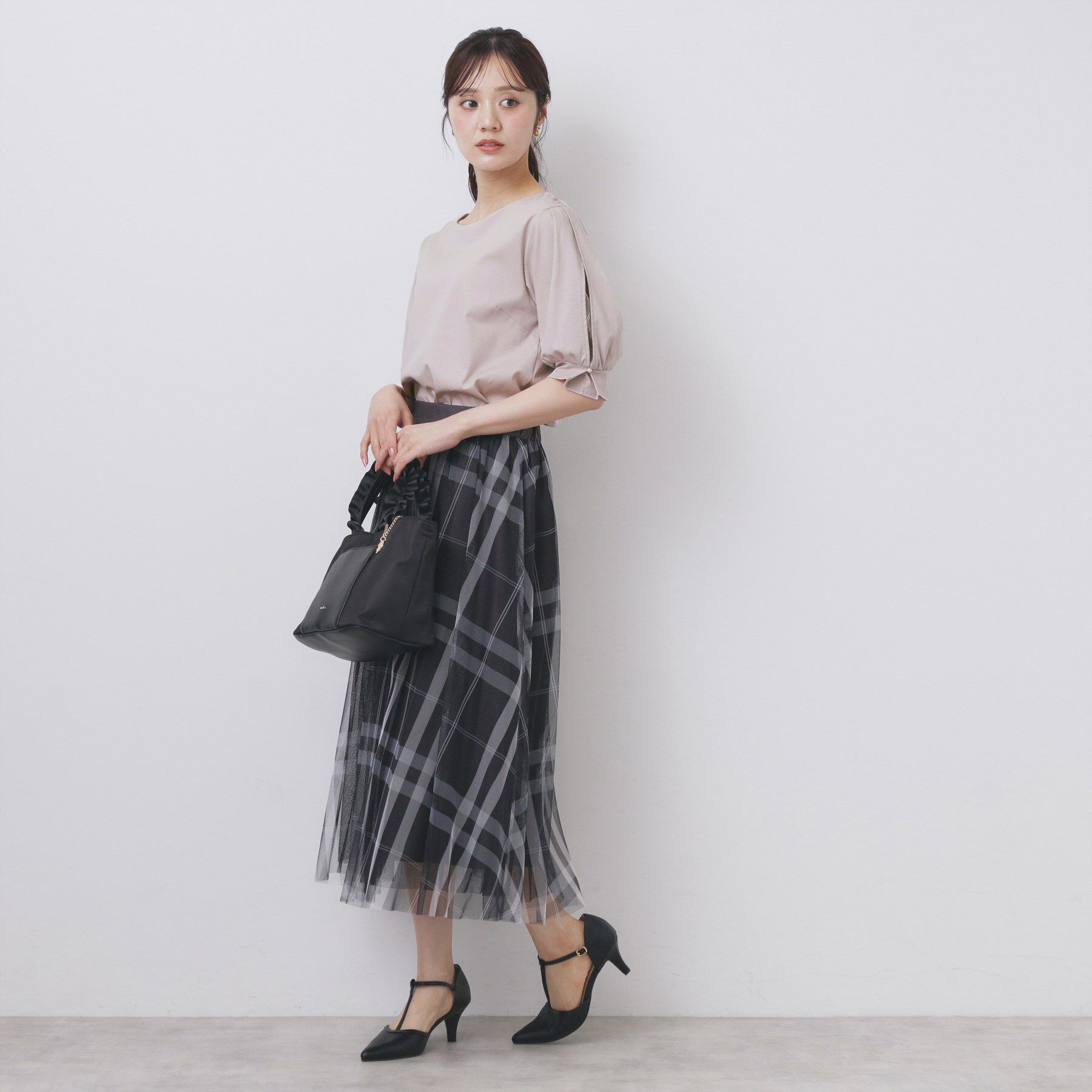 index「レースドッキングスリーブトップス【洗濯機洗い可/UVケア】」|Tシャツ・カットソー|