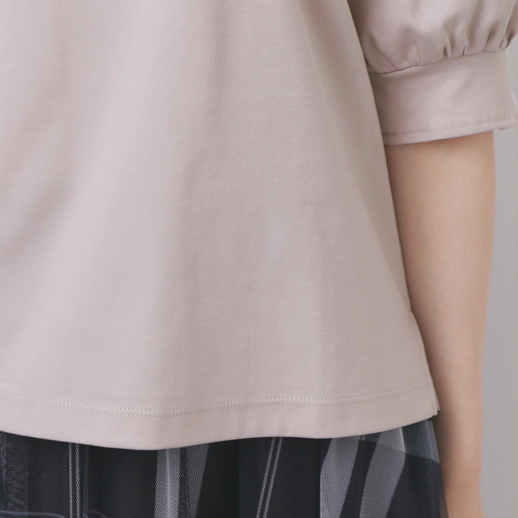 index「レースドッキングスリーブトップス【洗濯機洗い可/UVケア】」|Tシャツ・カットソー|