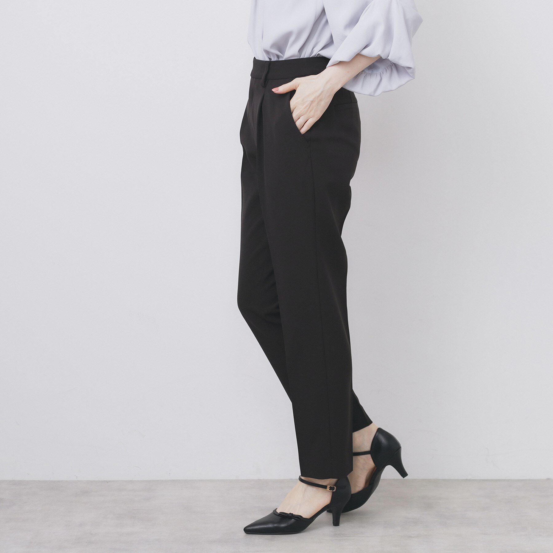 index「ストレッチテーパードパンツ/セットアップ対応【洗濯機洗い可/イージーアイロン/防シワ】」|その他|