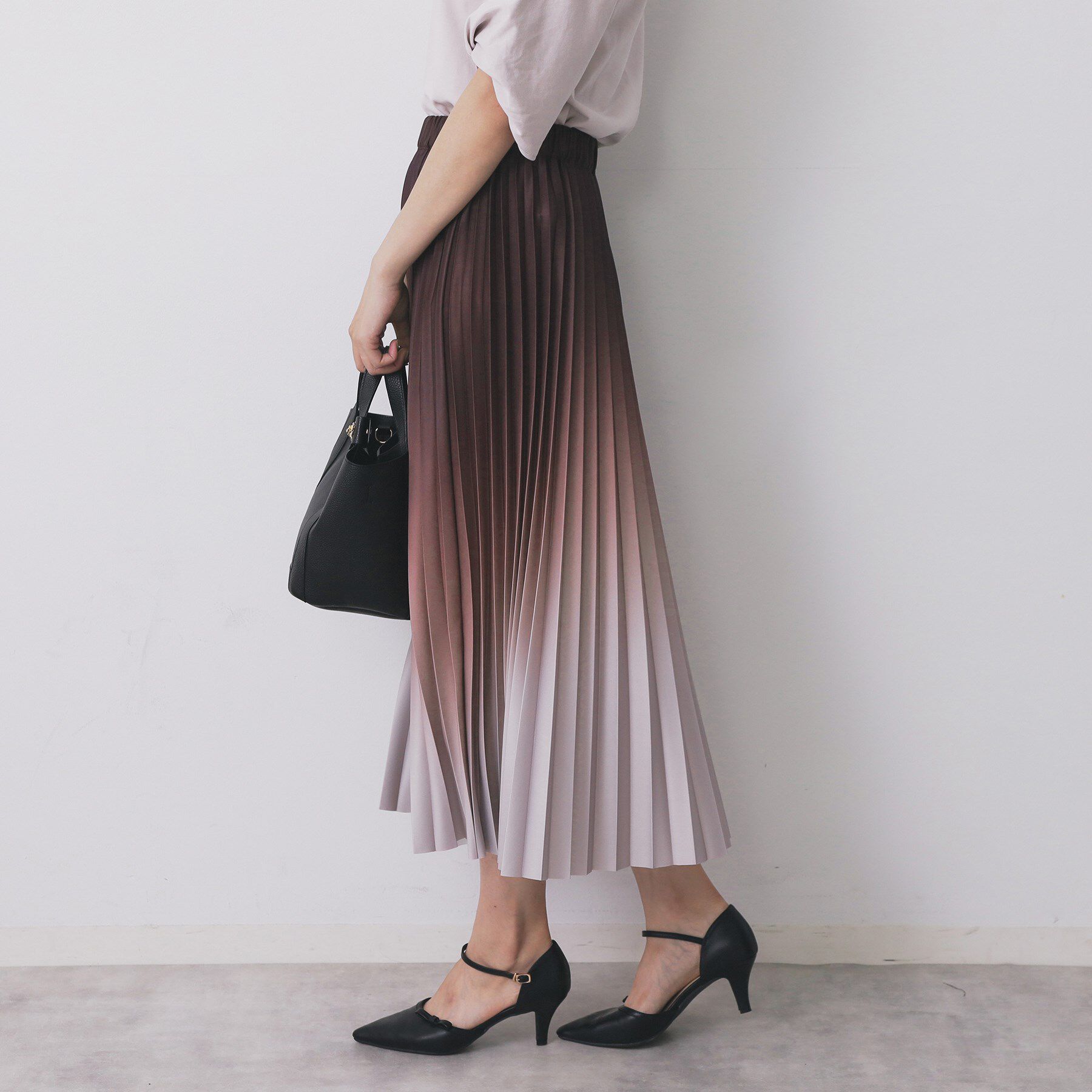 index「グラデーションプリーツスカート【洗濯機OK/防シワ】」|スカート|