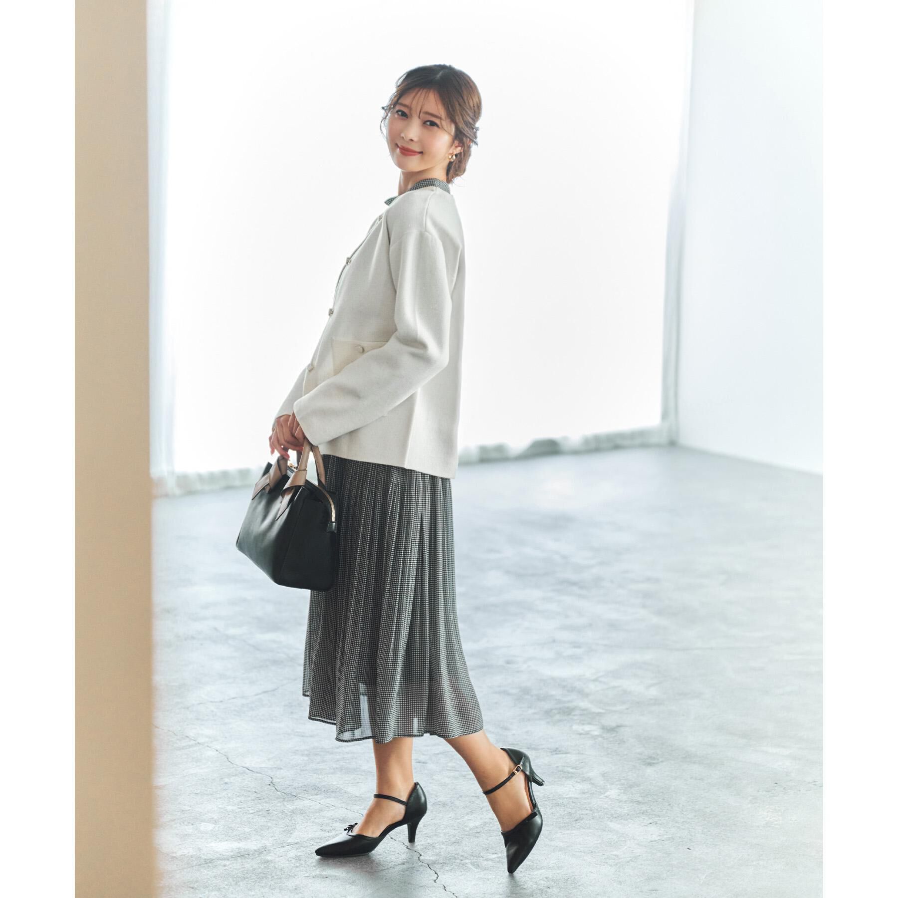 index「《5色展開/S-3Lサイズ》プリーツフレアワンピース【洗濯機OK/防シワ】」|ワンピース|