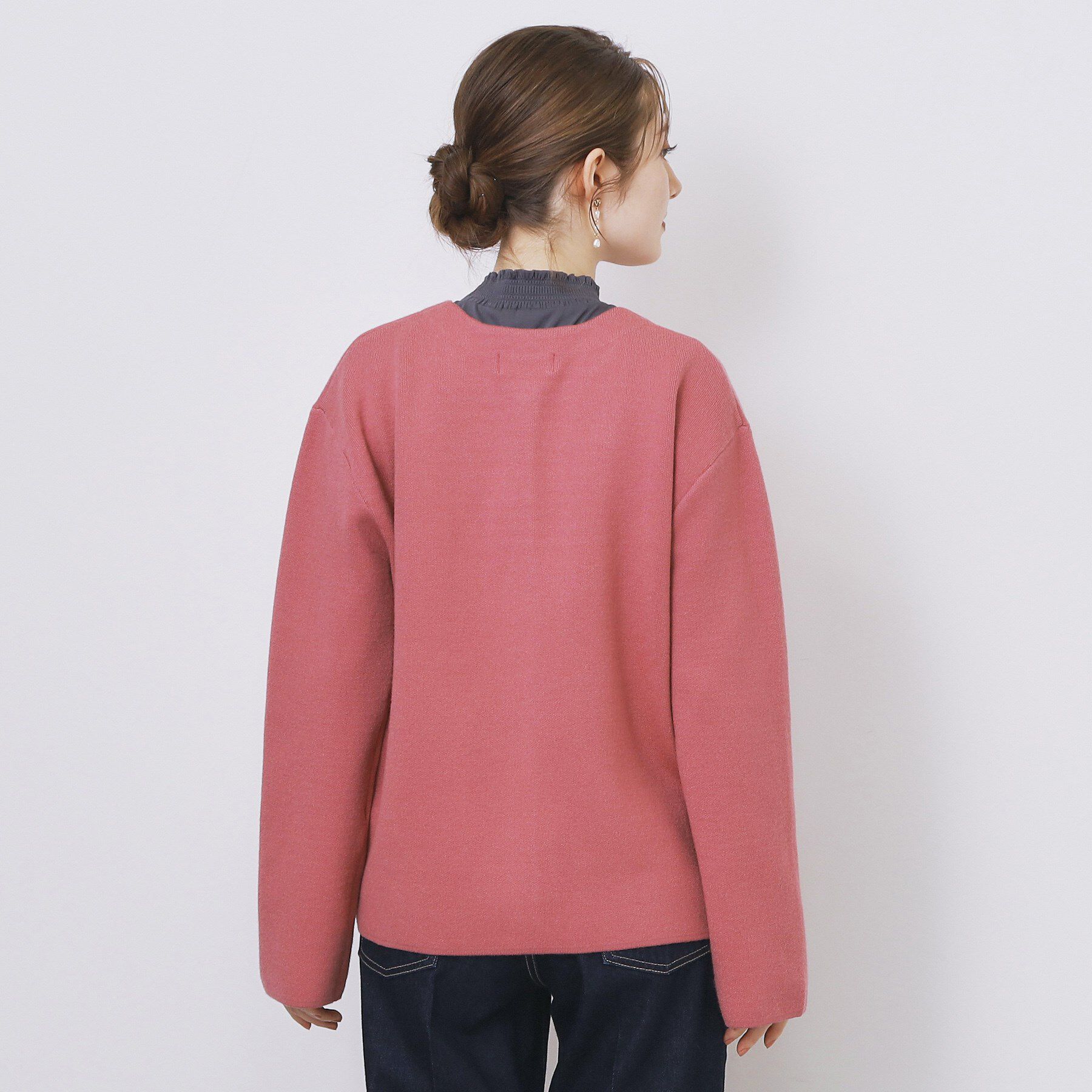 index「ダブルフェイスコーディガン【洗濯機OK】」|カーディガン|