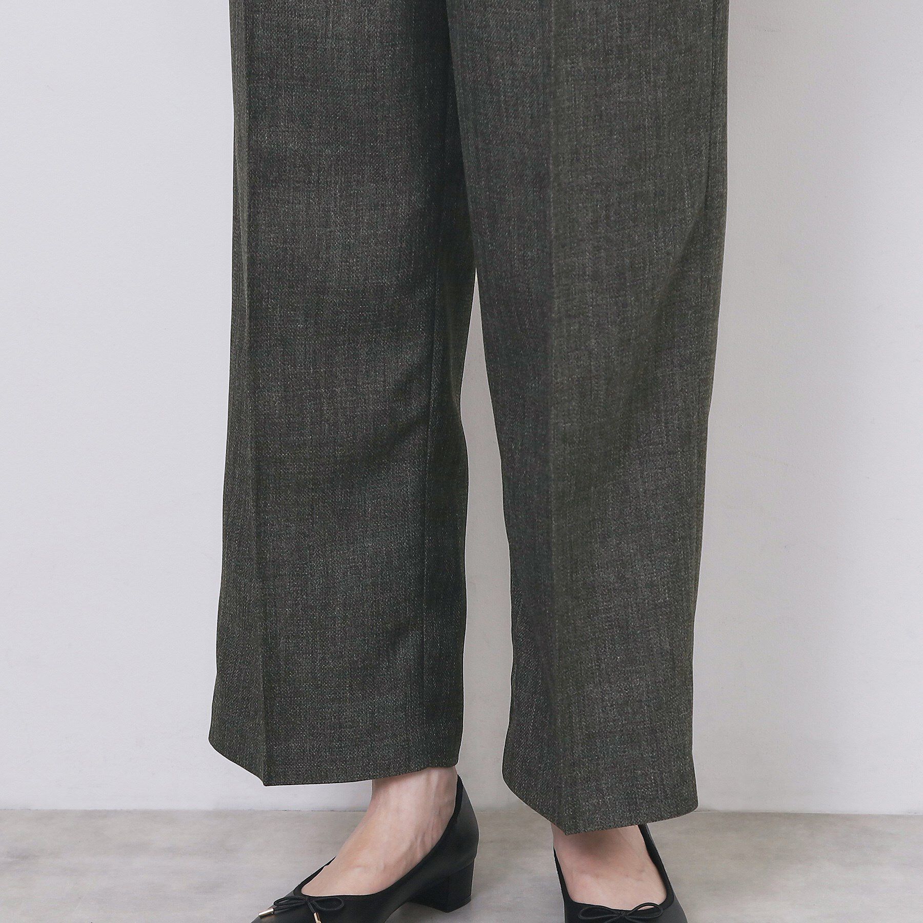 index「ツィード調ワイドストレートパンツ【洗濯機OK/防シワ】」|その他|