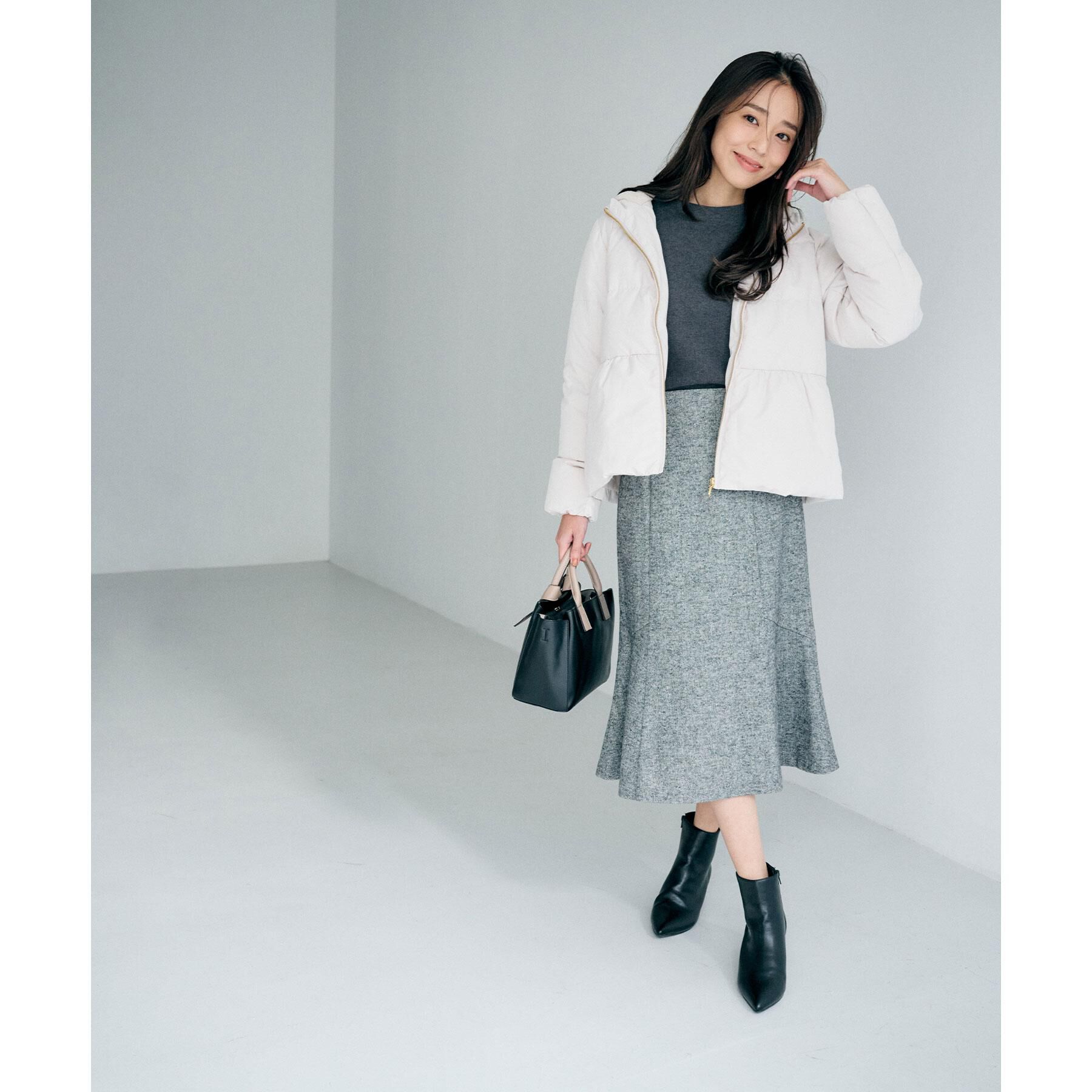 index「KAWADAダウンペプラムショートコート【撥水/洗濯機OK/静電気防止裏地】」|ダウン|