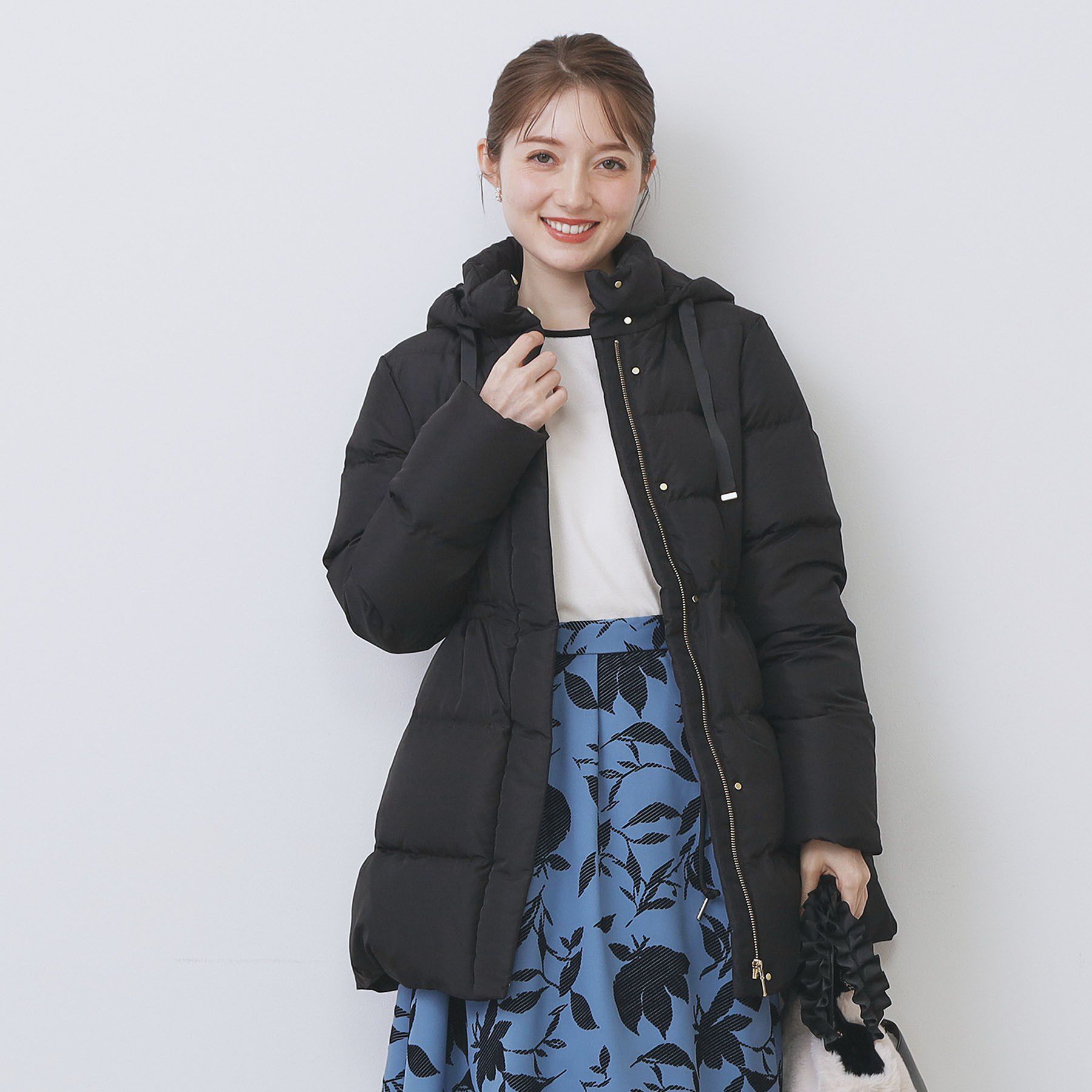 index「KAWADAダウンドロストミドルコート【撥水/洗濯機OK/2WAY/静電気防止裏地】《XS～3L》」|ダウン|