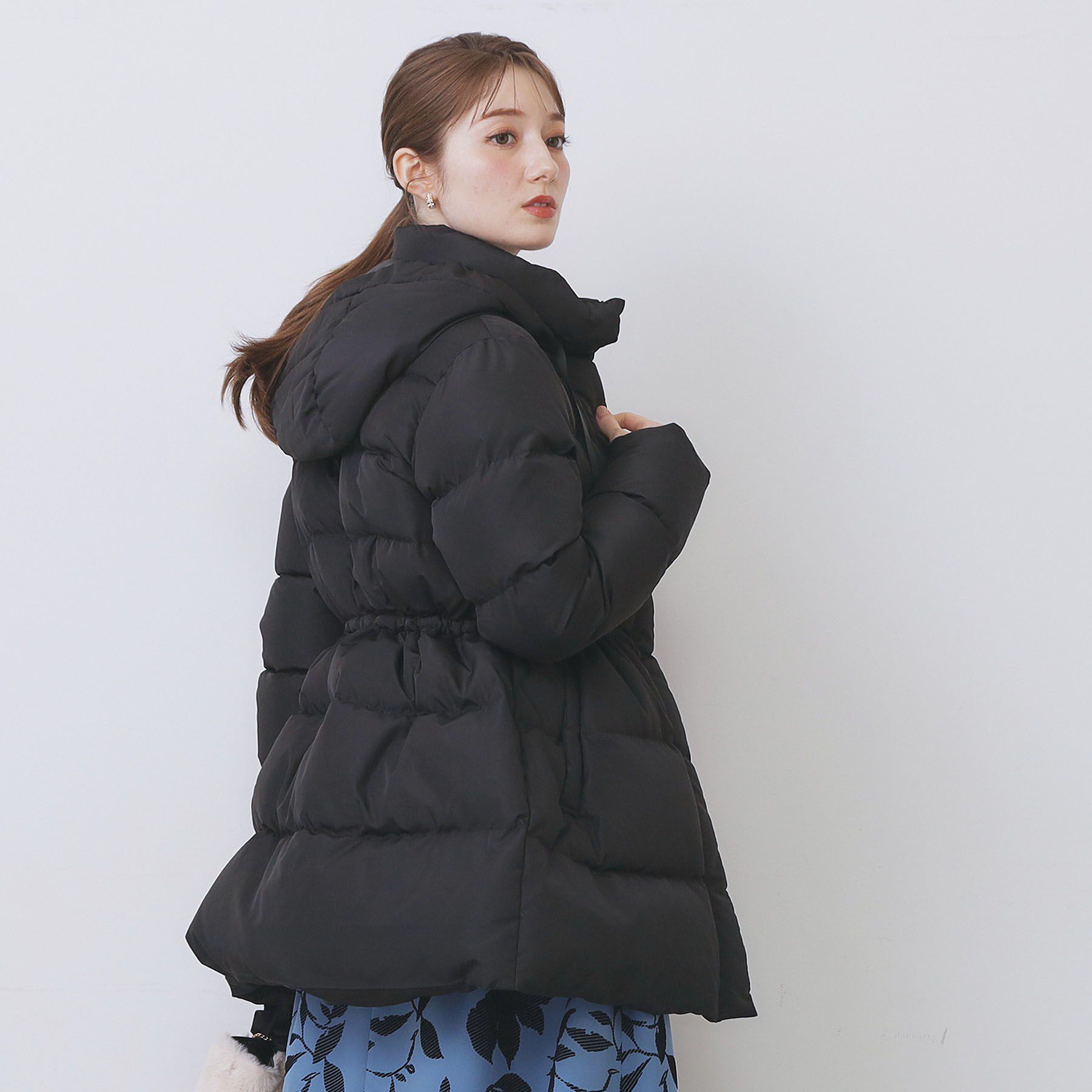 index「KAWADAダウンドロストミドルコート【撥水/洗濯機OK/2WAY/静電気防止裏地】《XS～3L》」|ダウン|