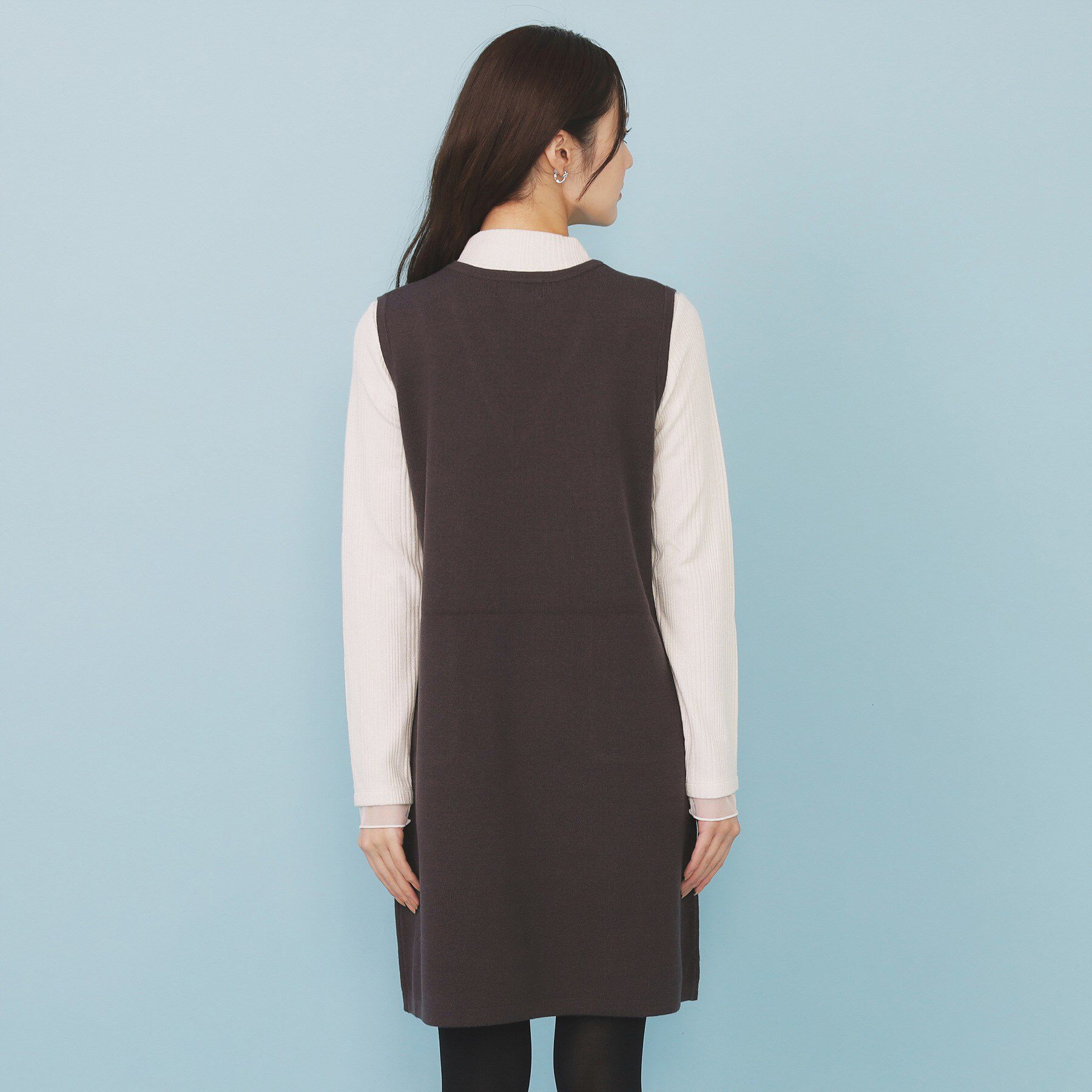 index「ファーポケットニットジャンスカ【洗濯機OK】」|ワンピース|