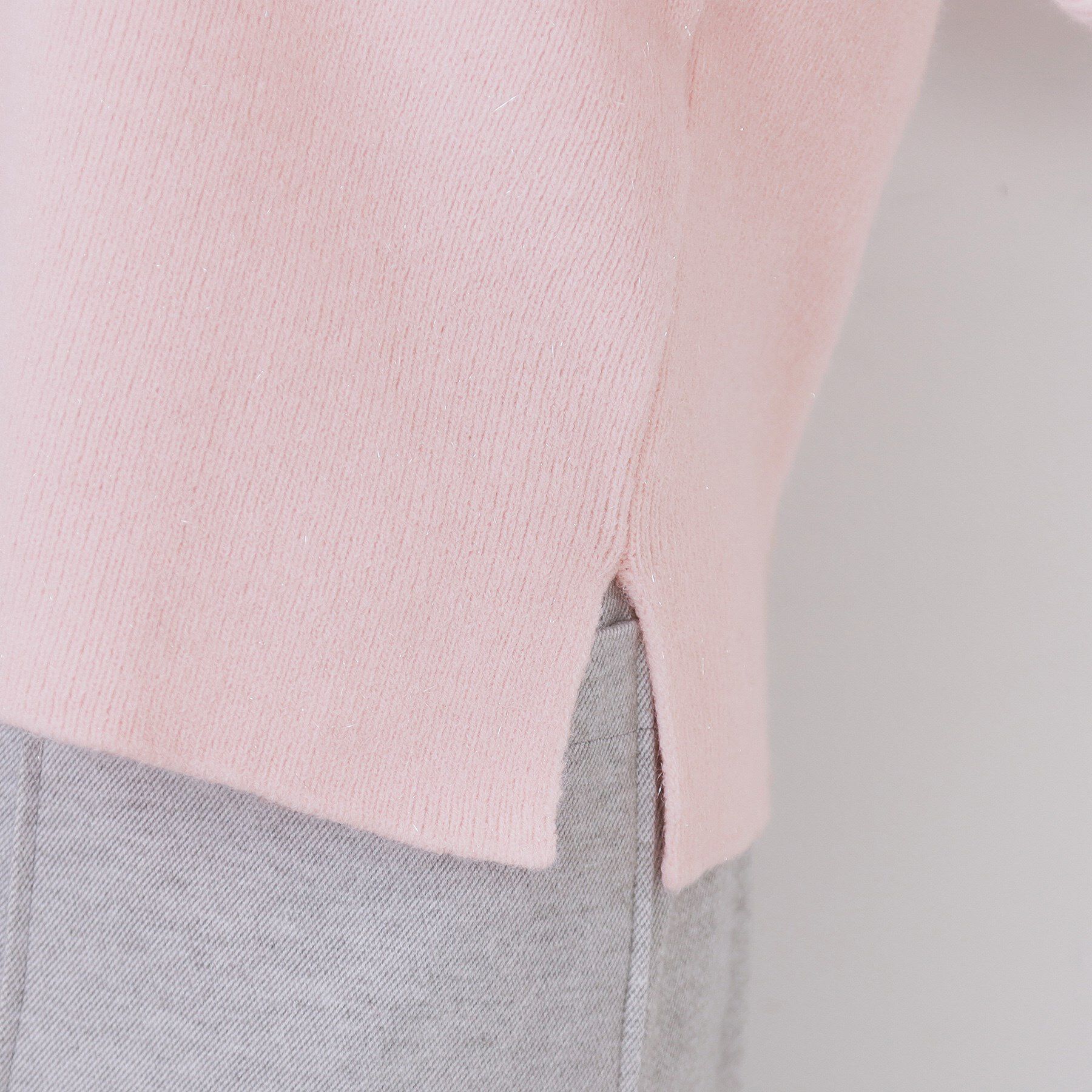 index「モックネックボクシーラメニット【洗濯機OK】《7col》」|ニット・セーター|