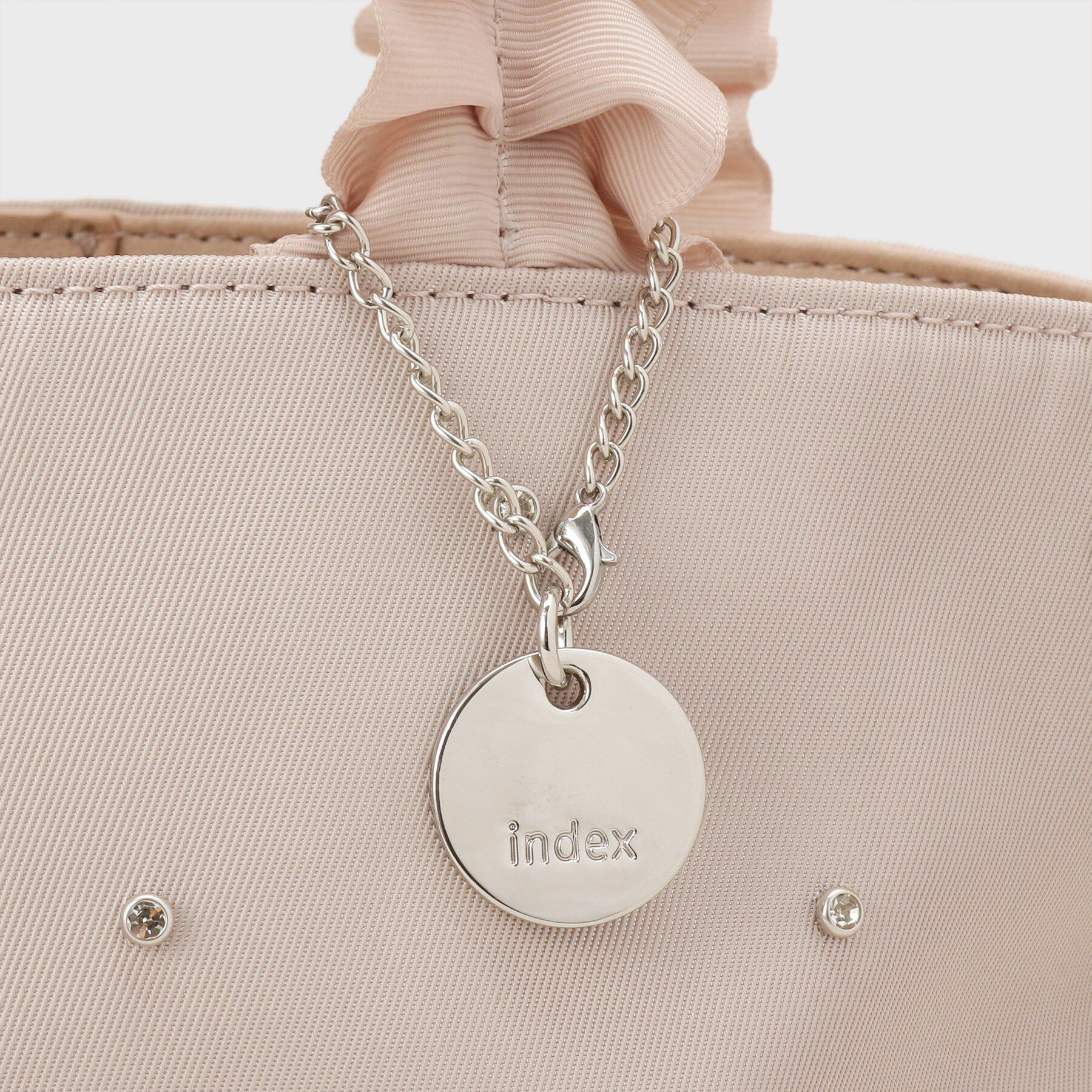 index「持ち手フリルビジューミドルトートバッグ【2WAY】」|トートバッグ|