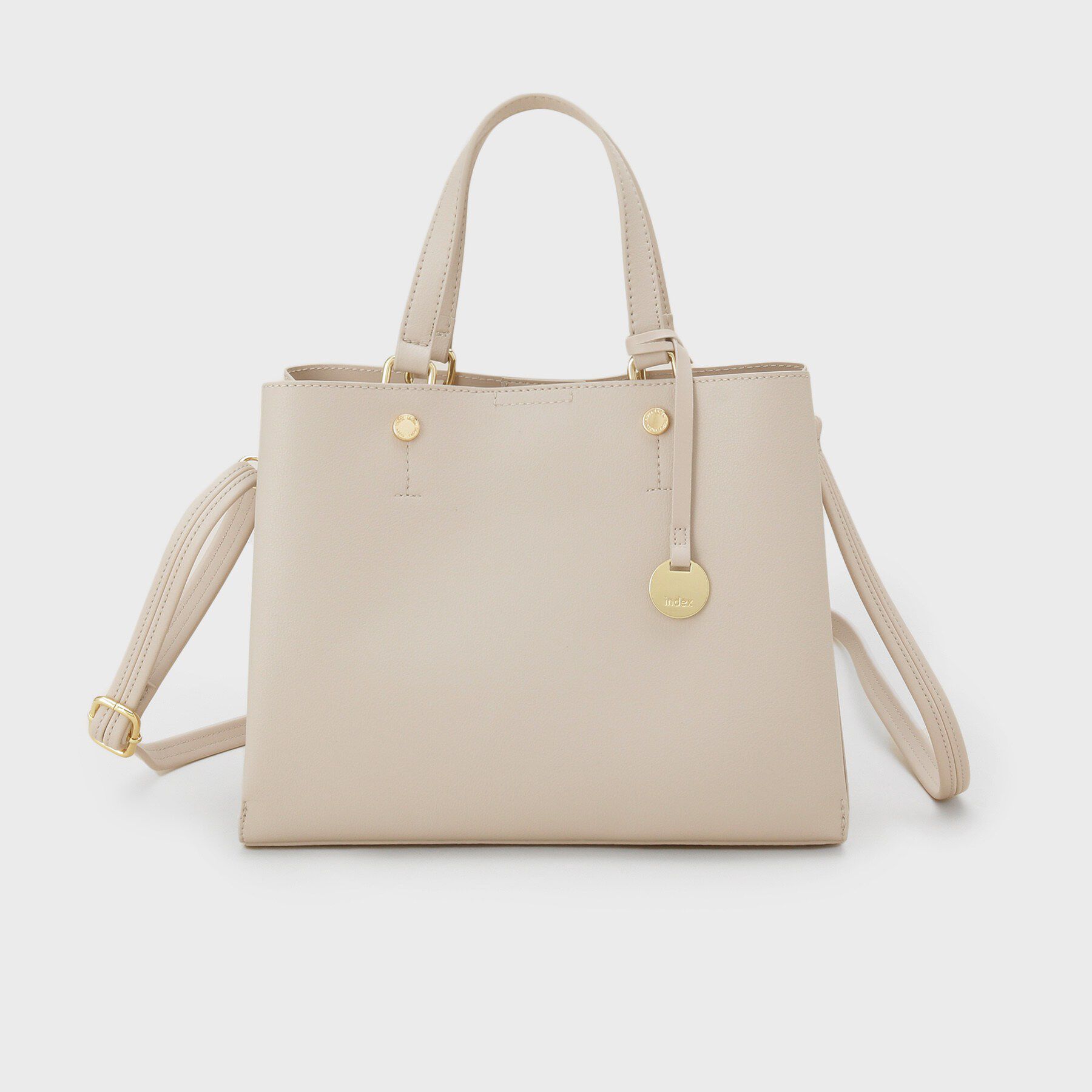 index「2WAYカシメデザインミドルトート」|トートバッグ|