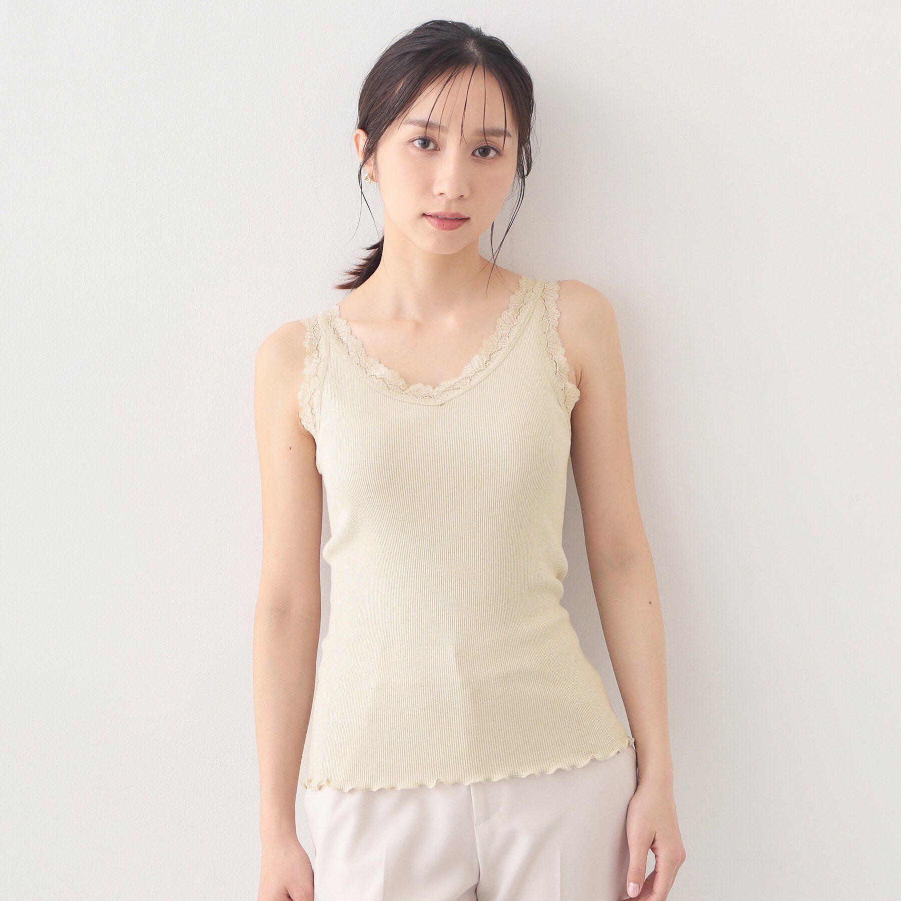 index「前後2way丸胴レースタンクラメアソート【洗濯機OK】」|キャミソール|