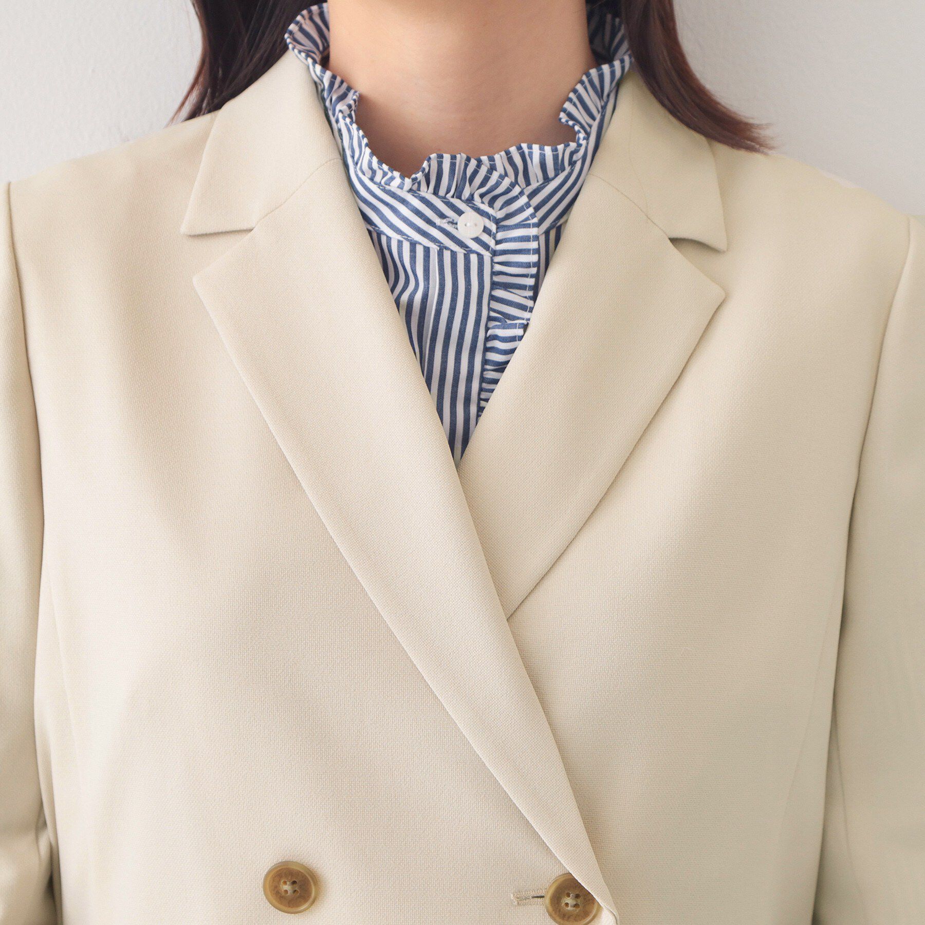 index「ダブルブレストジャケット/セットアップ対応可【洗える/接触冷感/吸水速乾/防シワ/ストレッチ】」|テーラードジャケット|