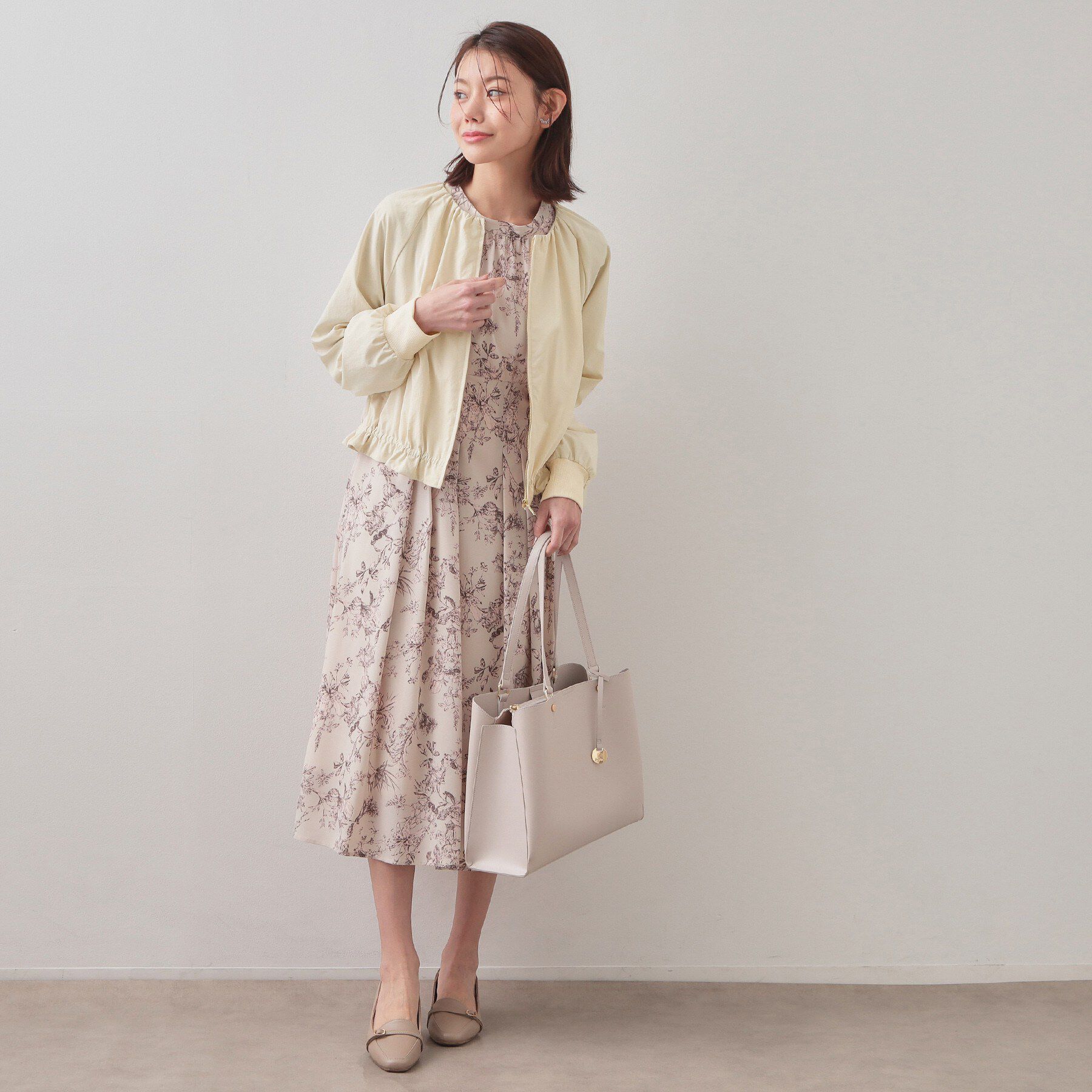 index「ノーカラーブルゾン【洗濯機OK/接触冷感/防シワ】」|テーラードジャケット|